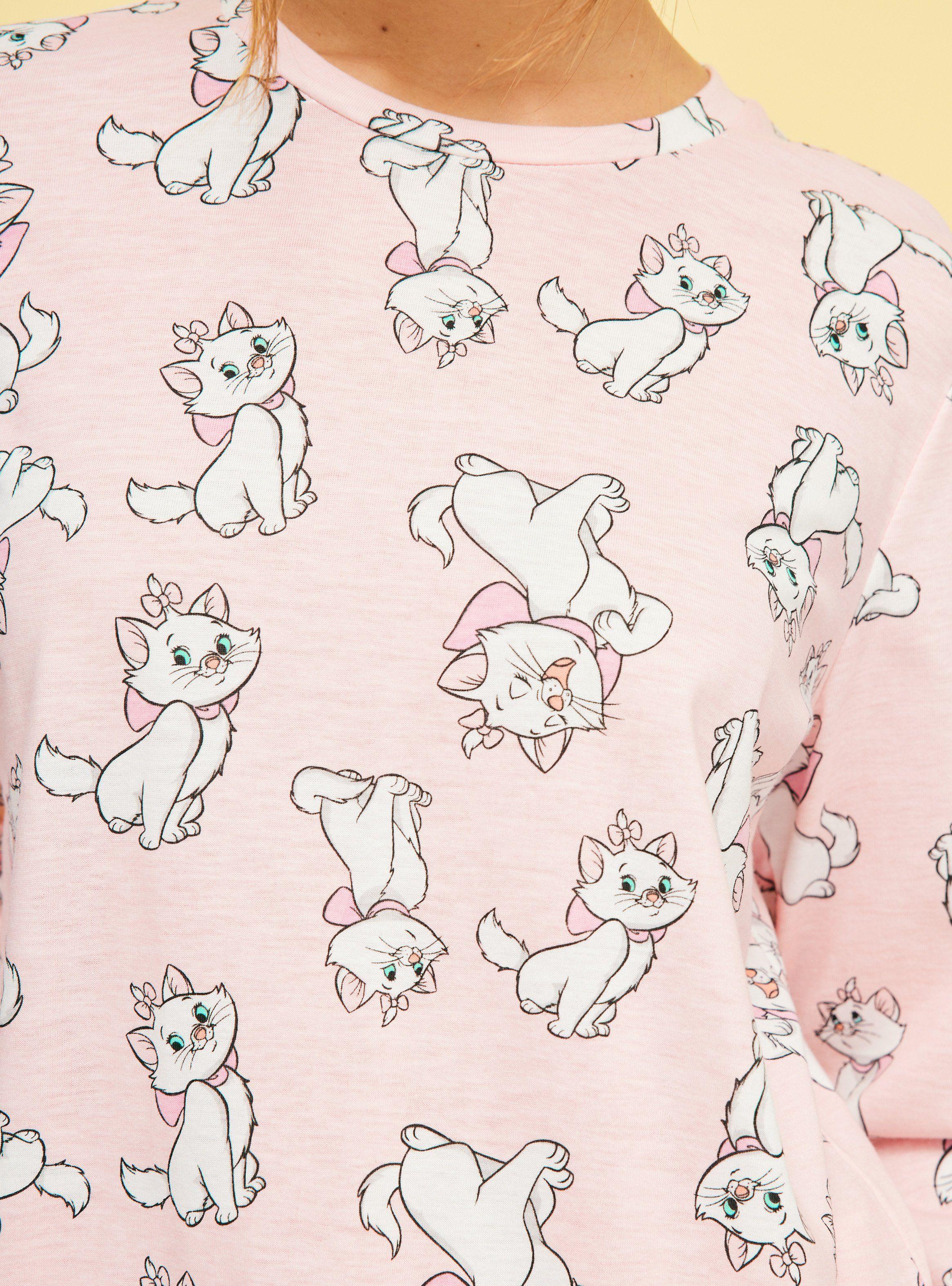 Pijama Largo Disney Marie Full Print-2
