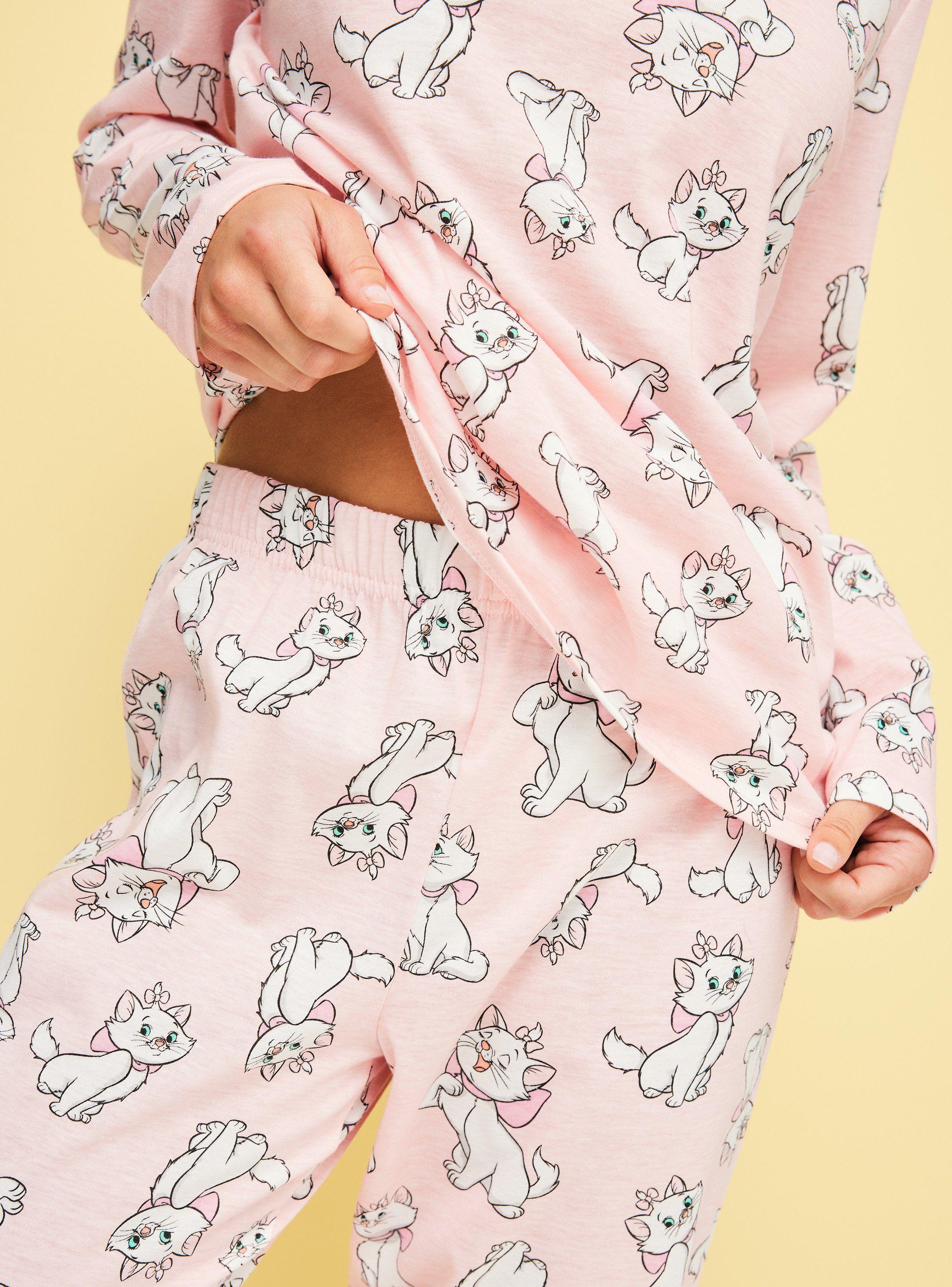 Pijama Largo Disney Marie Full Print-3