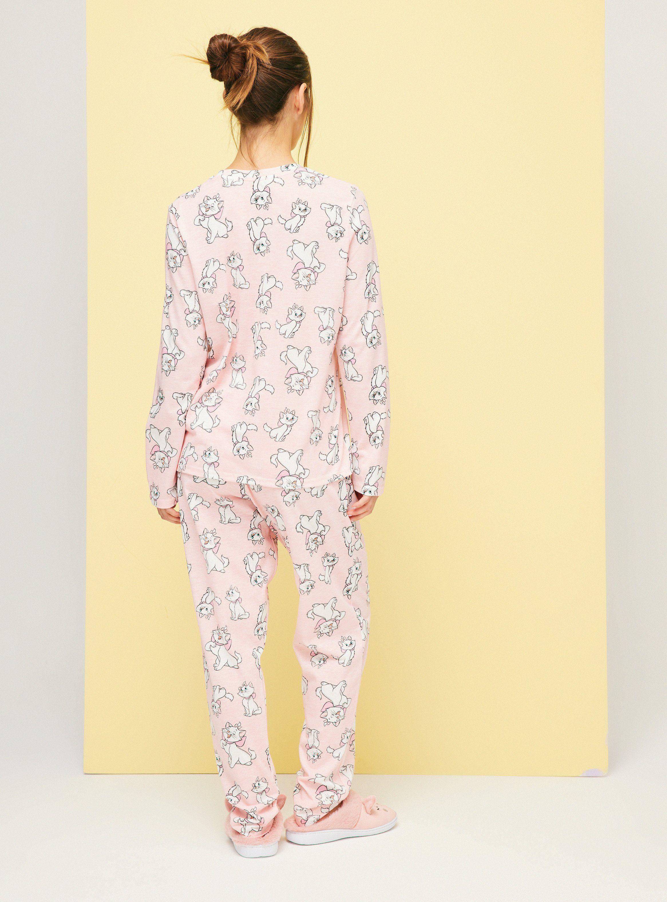 Pijama Largo Disney Marie Full Print-5