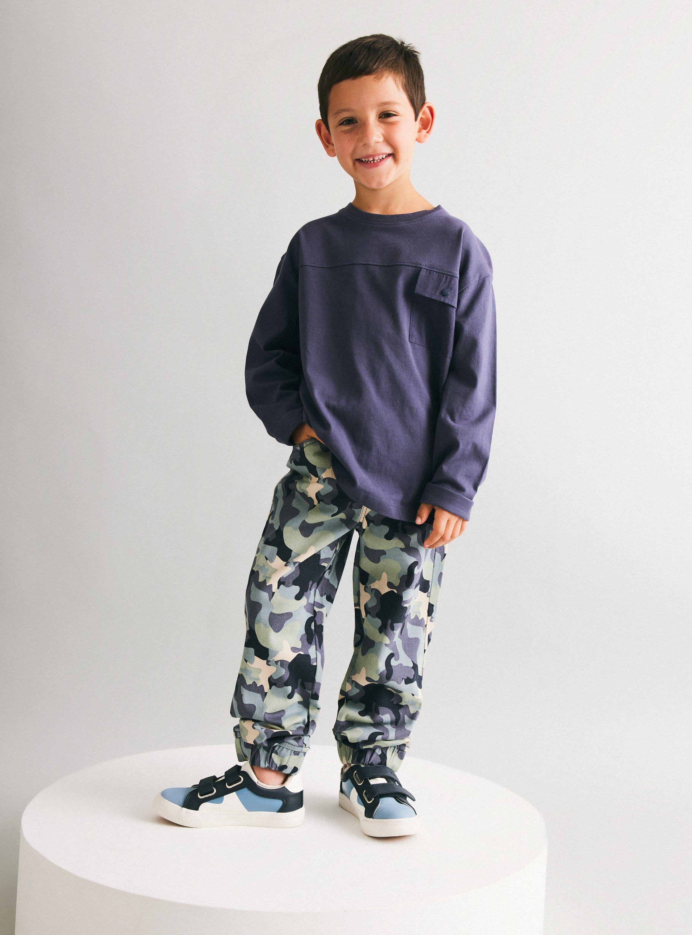 Pantalón Twill Estampado Camo-1