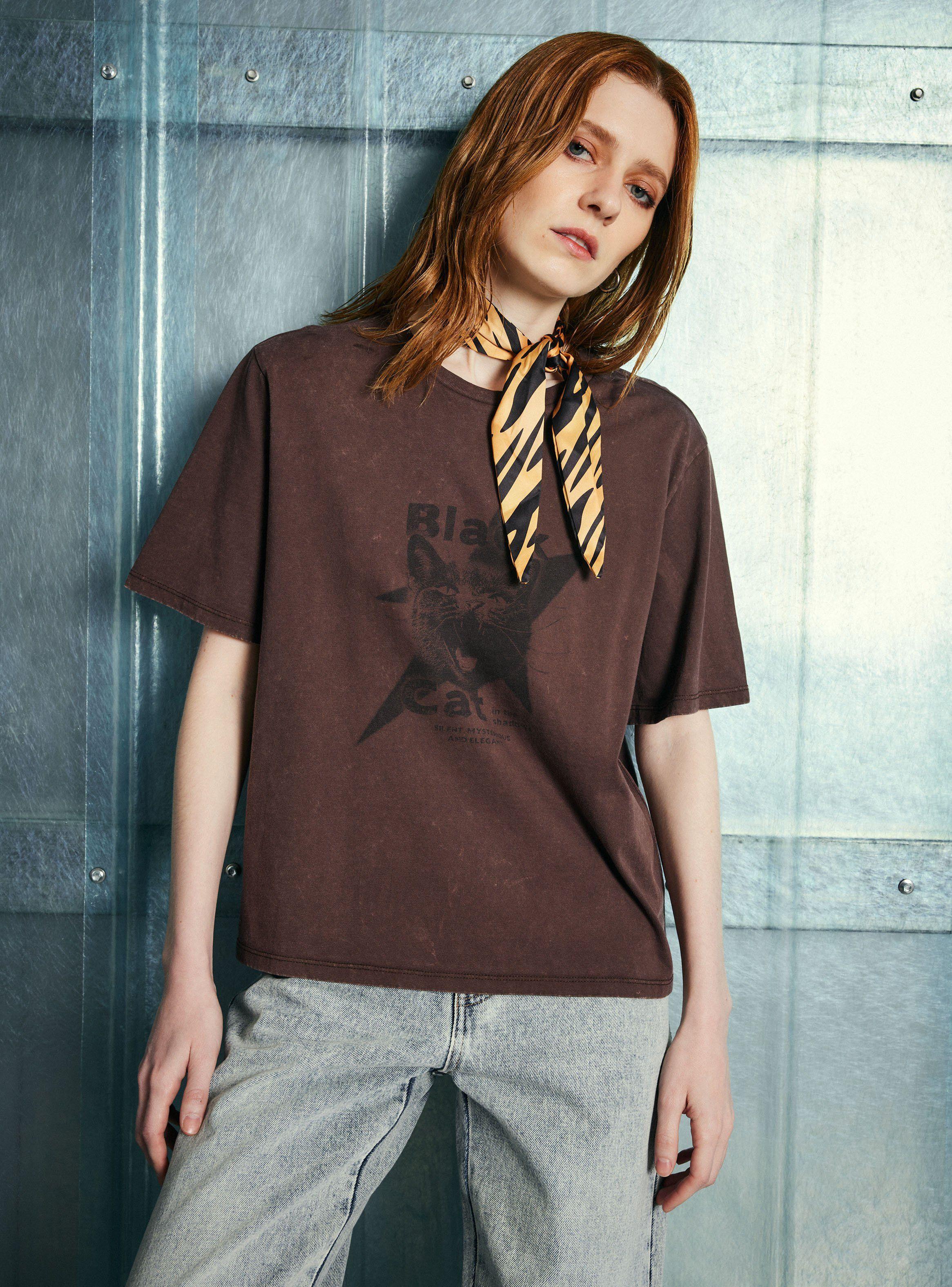 Polera Estampado Frontal Feel-0
