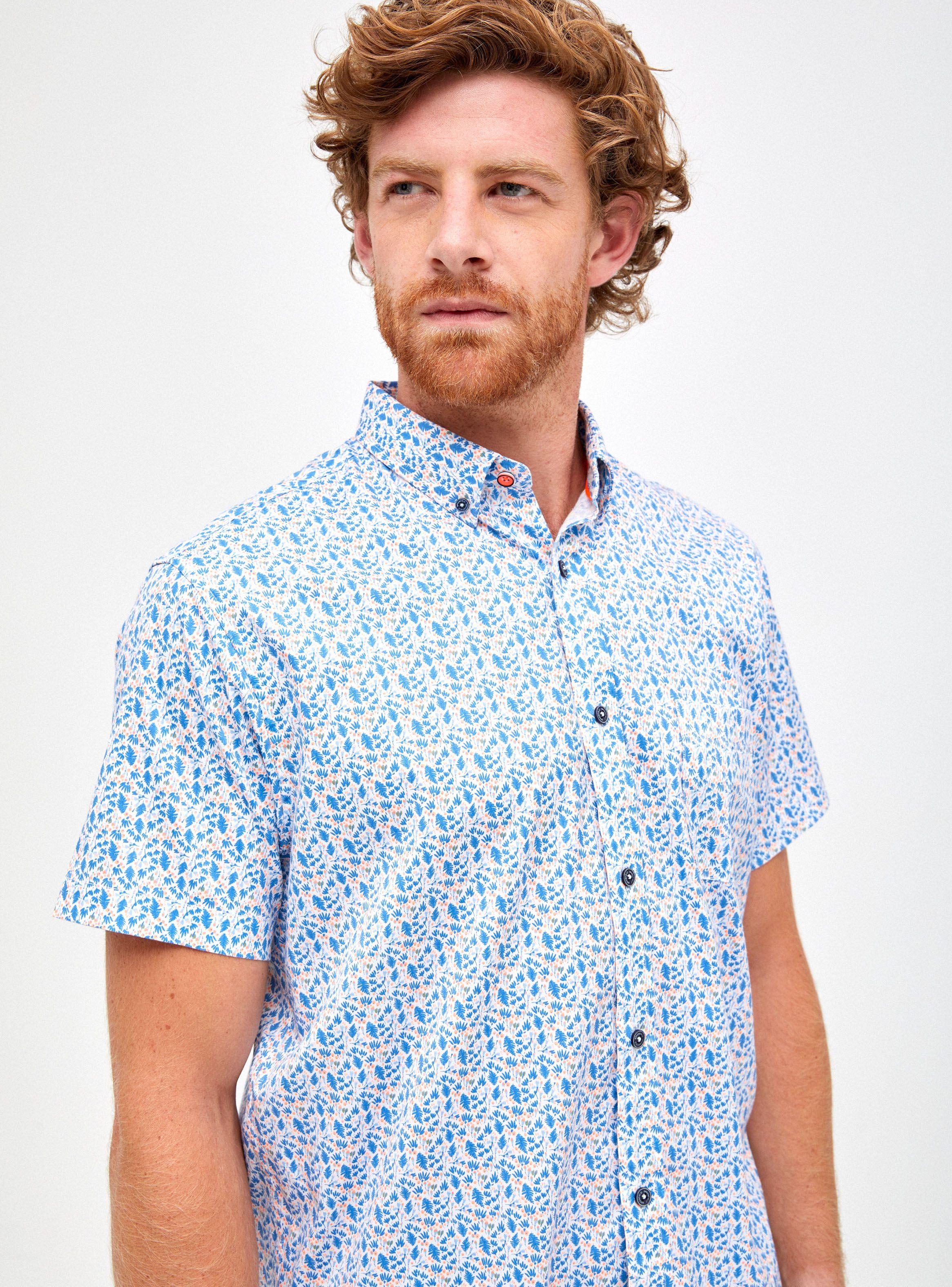 Camisa Poplin Fluor Manga Corta-2