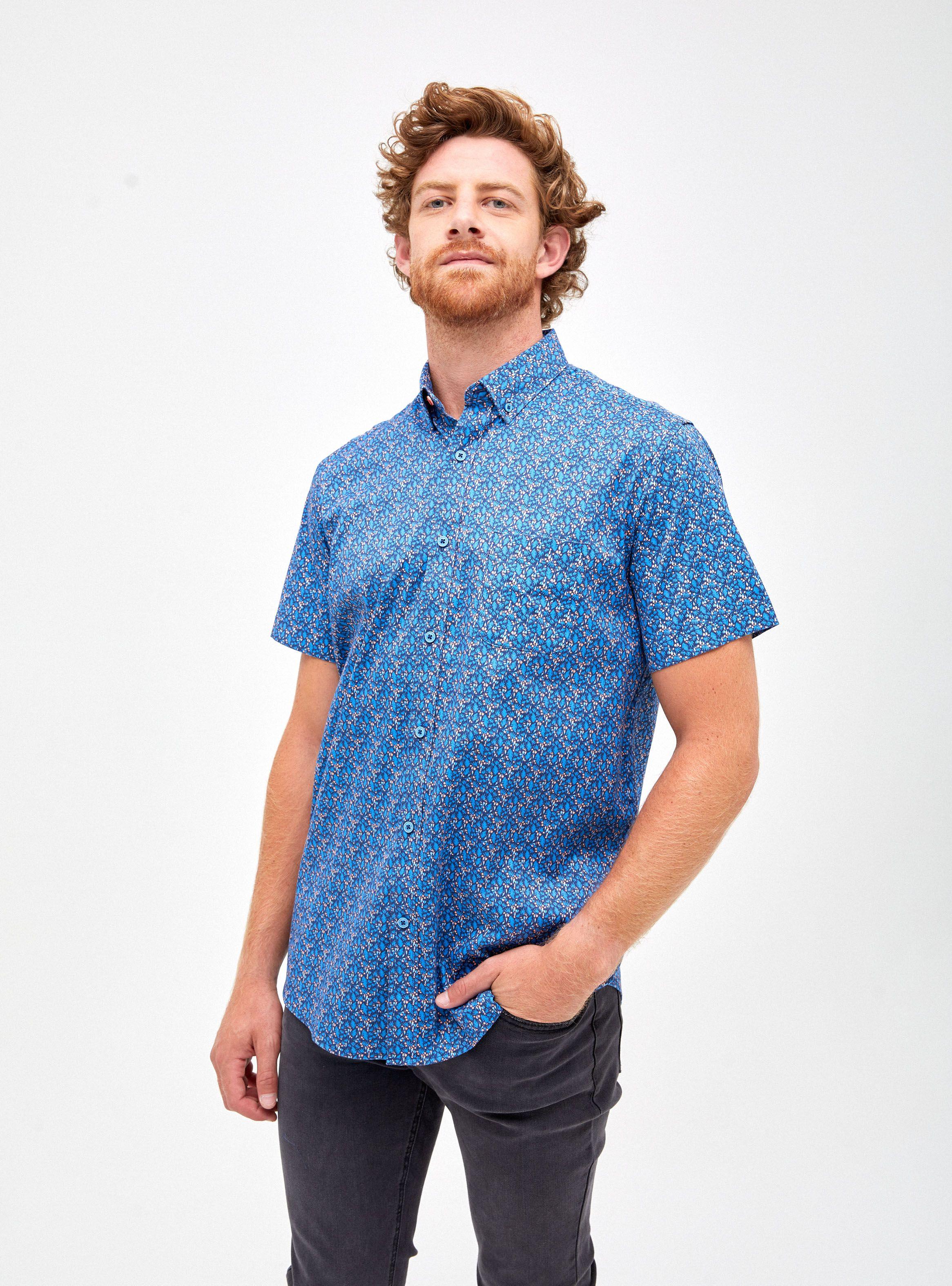 Camisa Poplin Fluor Manga Corta-0