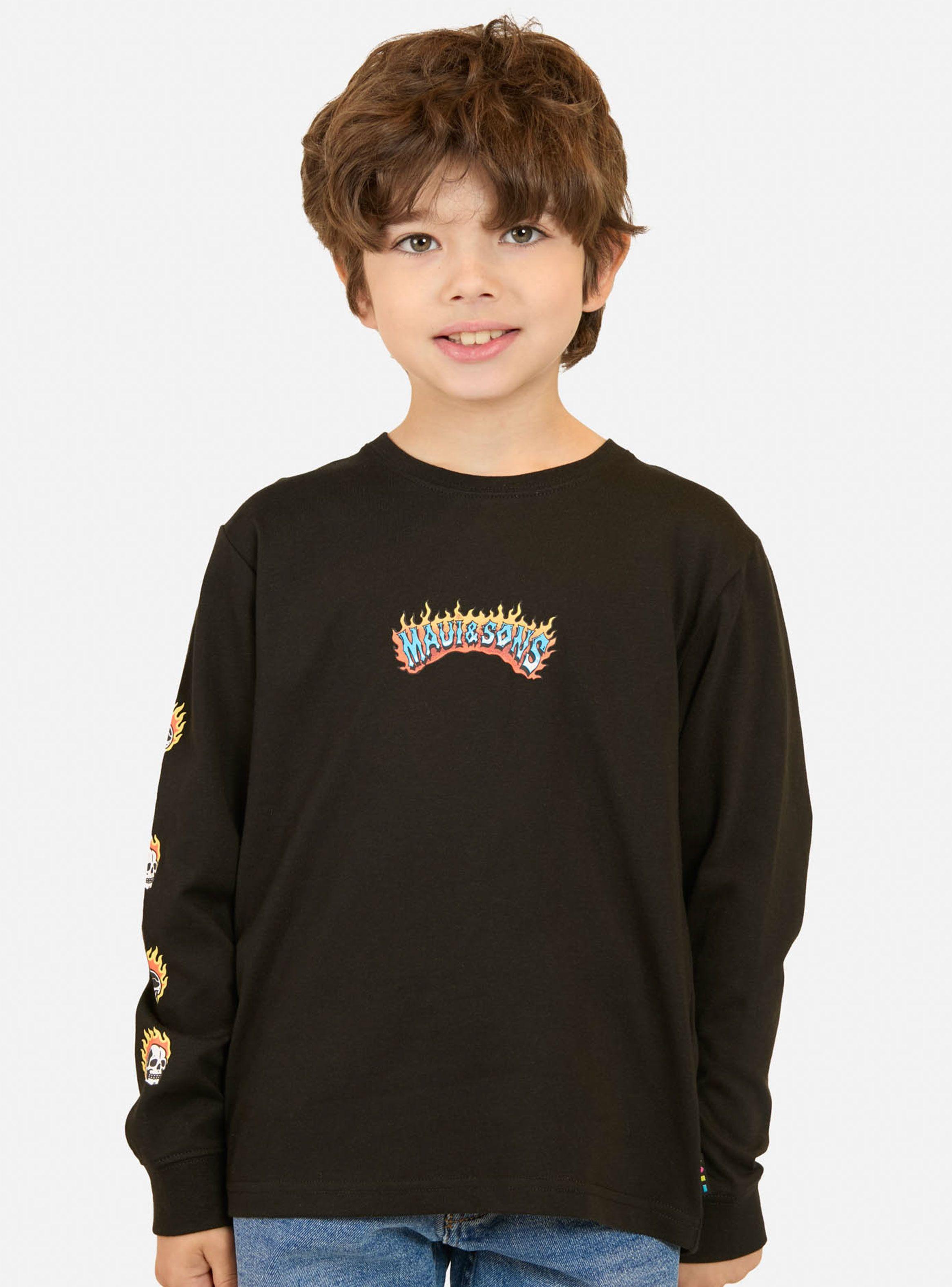 Polera Gráfica con Manga Larga-0