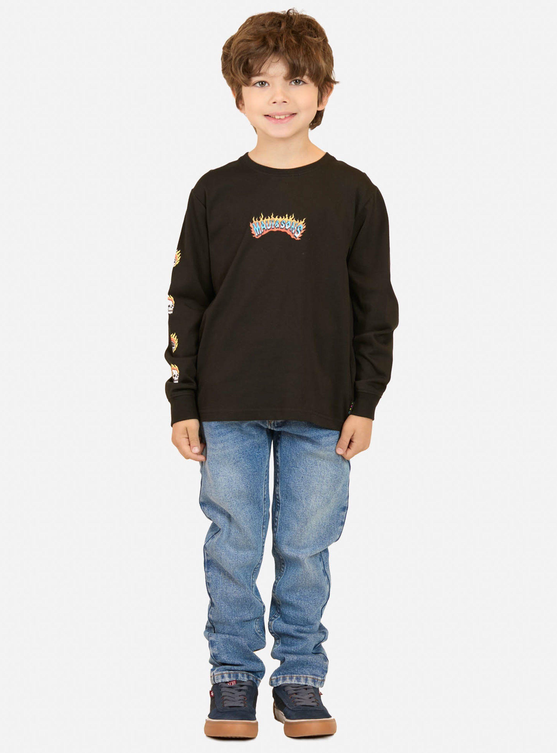 Polera Gráfica con Manga Larga-3