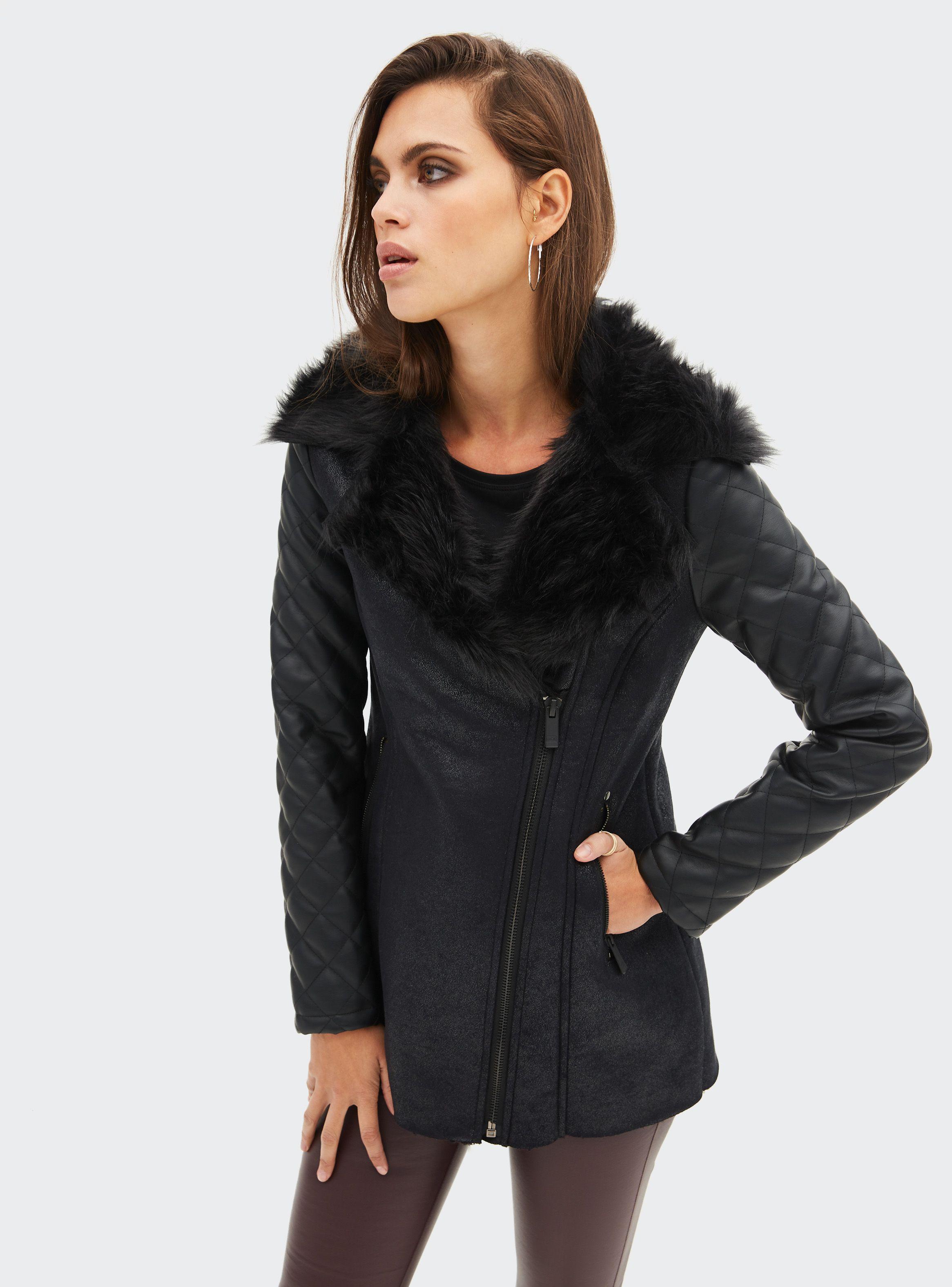 Chaqueta Negra Mangas Quilted JJO-0