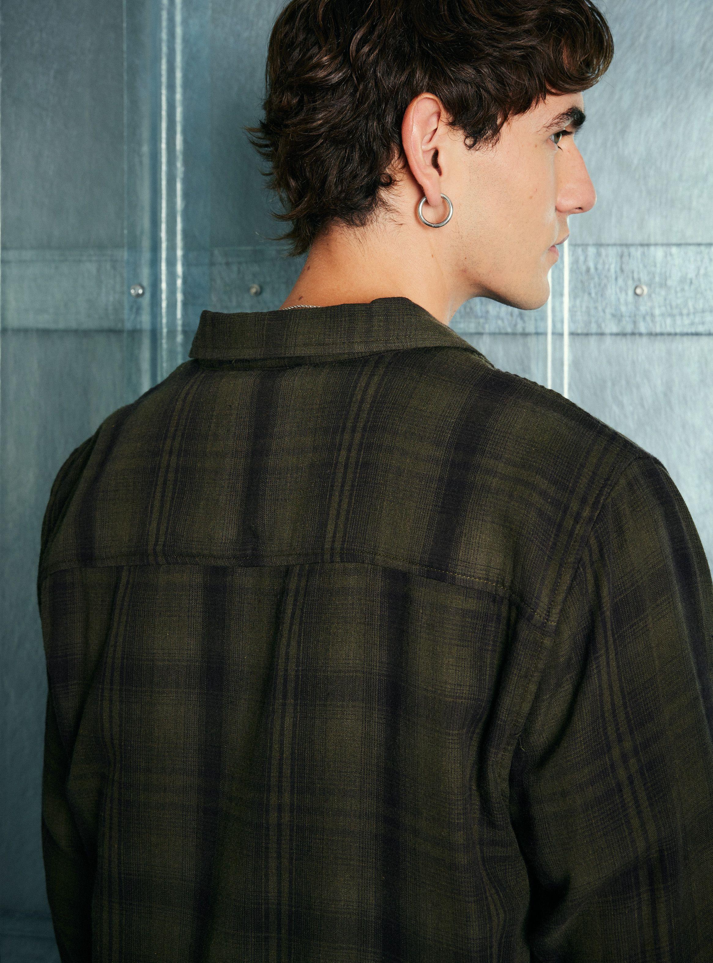 Camisa Escocesa Doble Tela-3