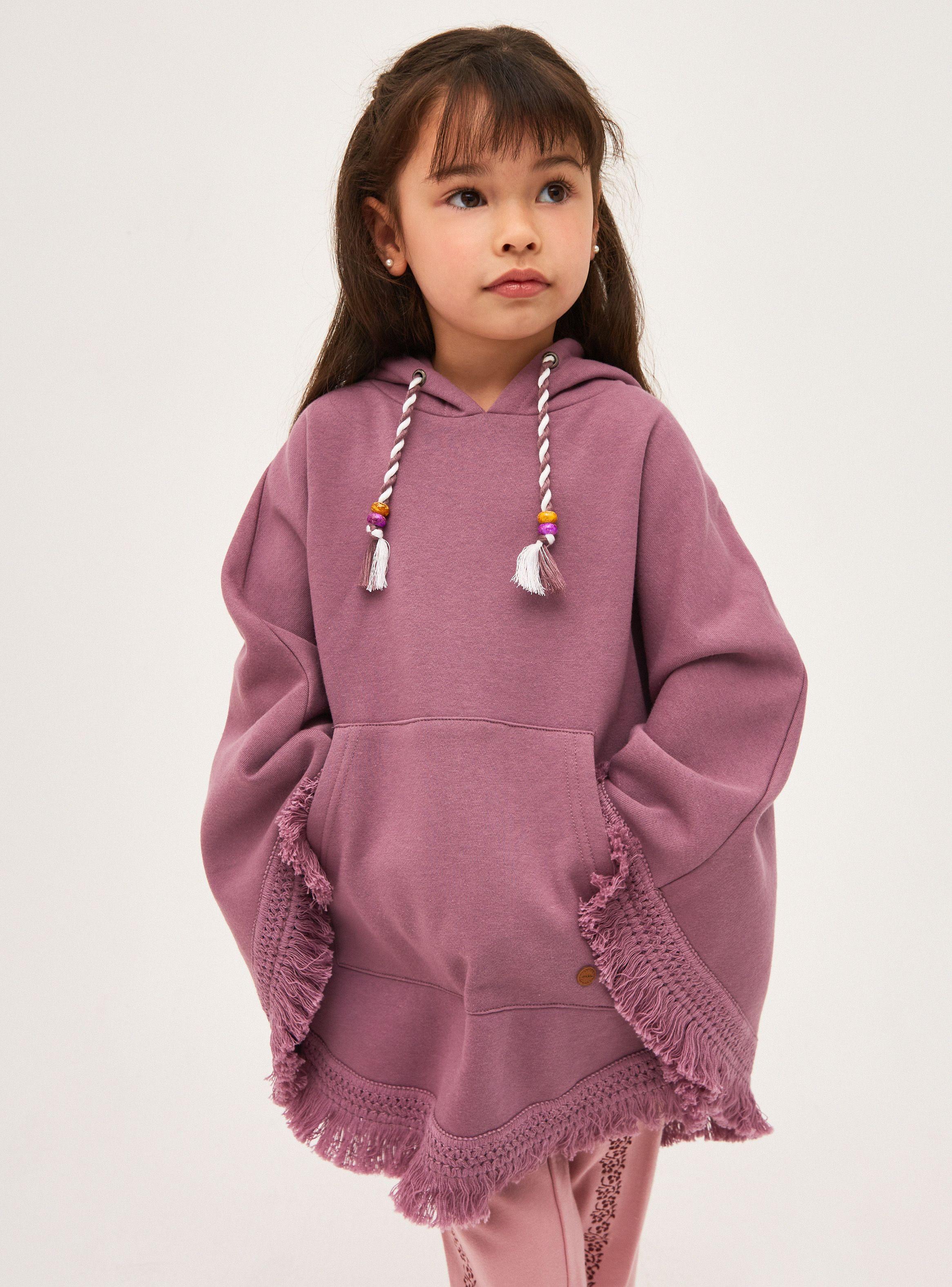 Poncho Fleece Niña-0