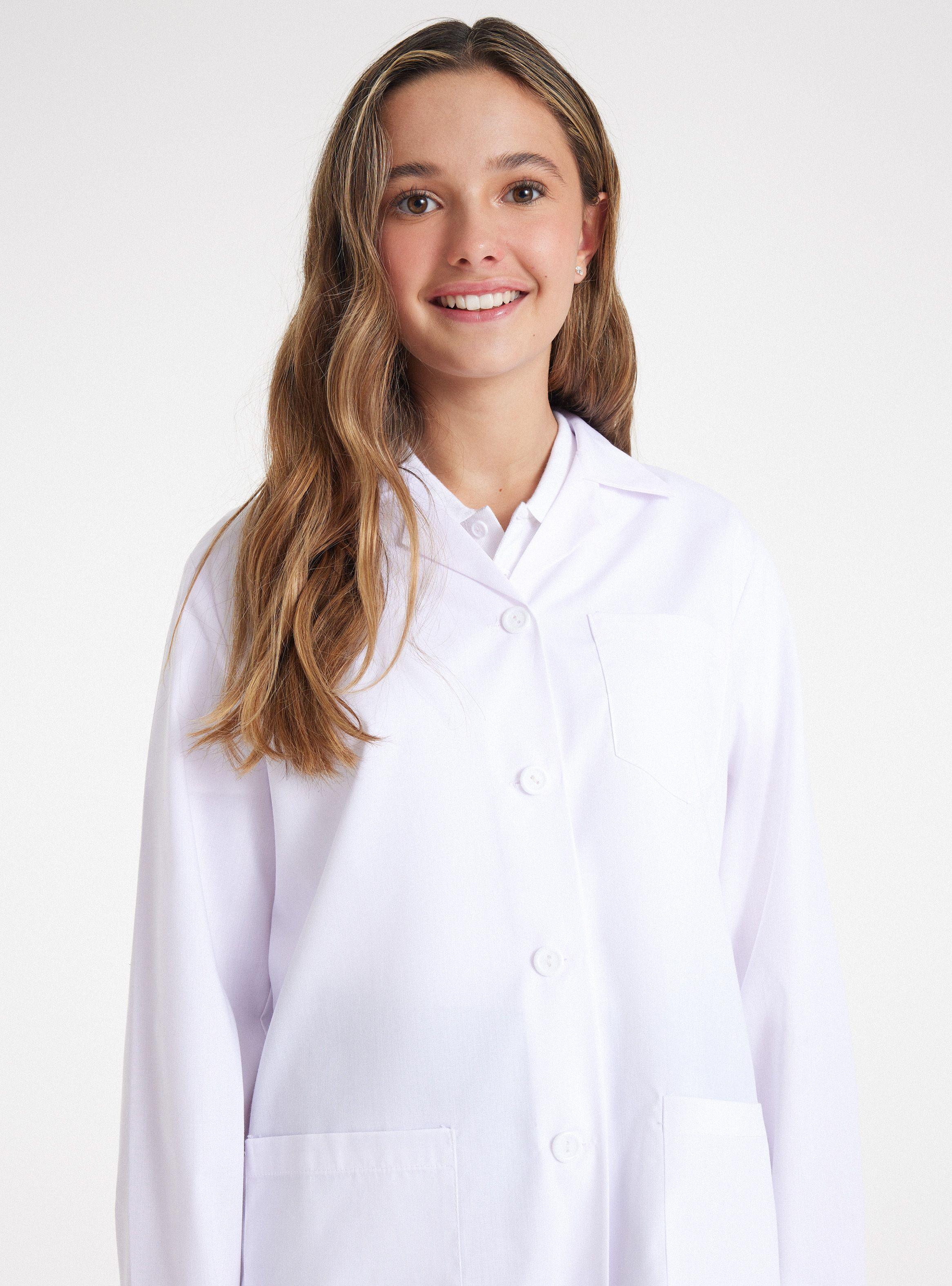 Delantal Blanco Talla 38-40-42-44-46-48-2