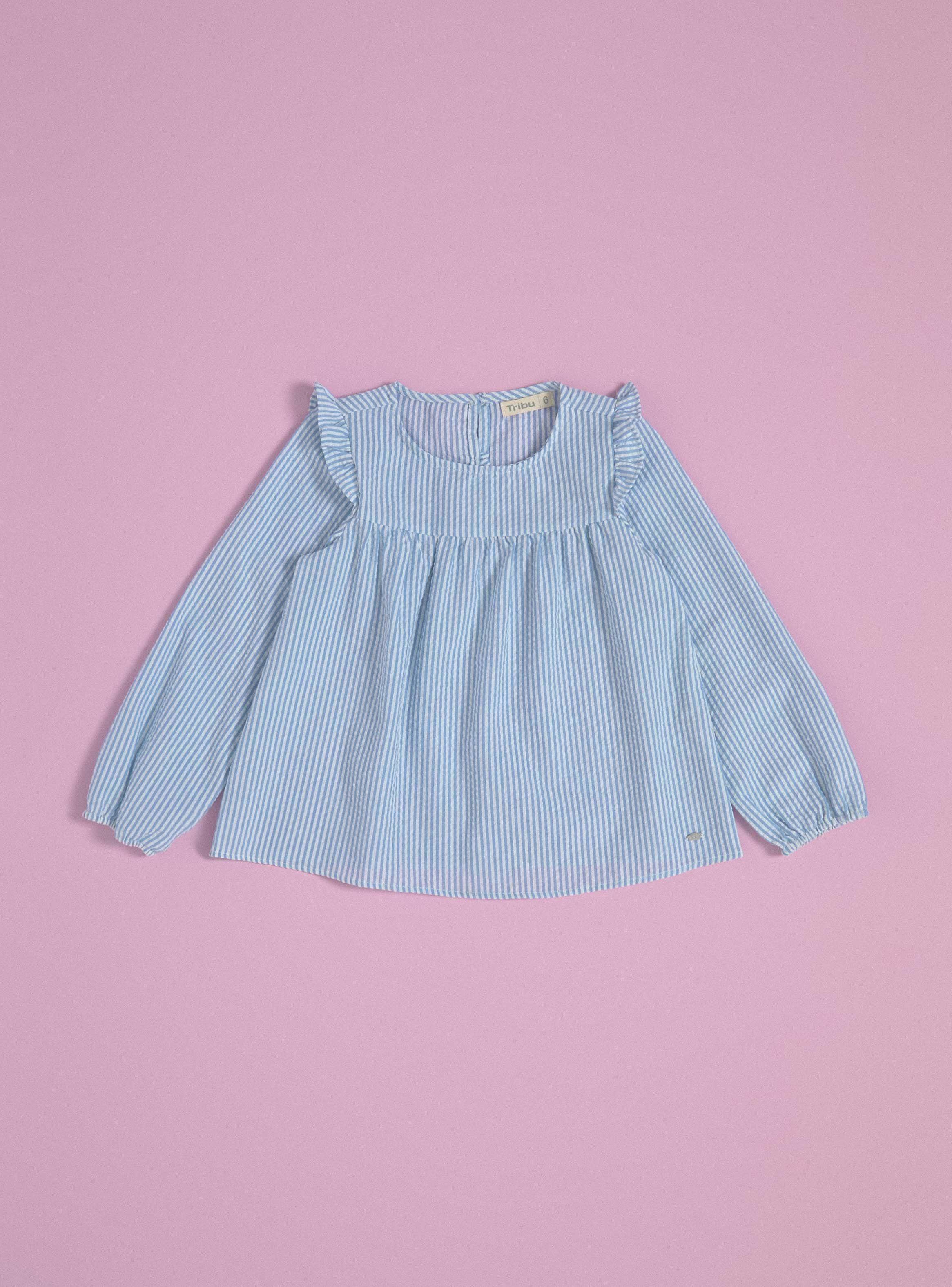 Blusa Rayas Seersucker-2