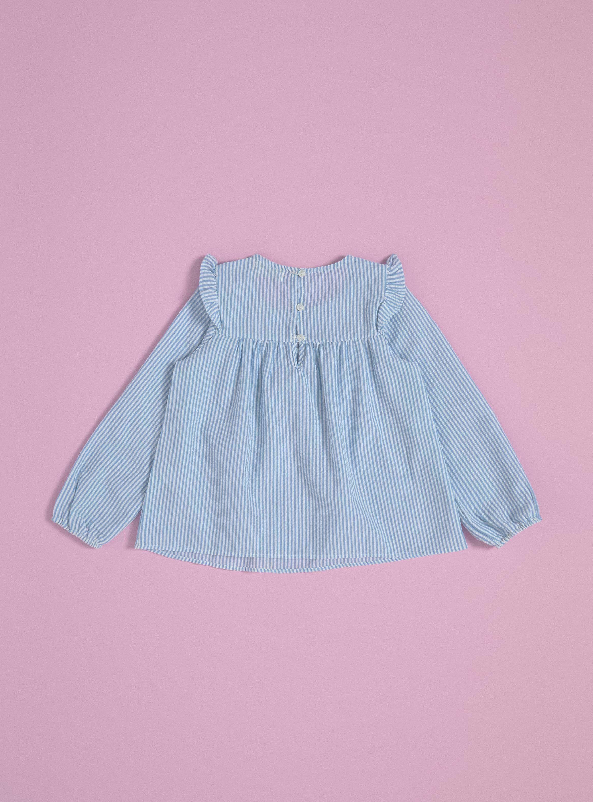 Blusa Rayas Seersucker-3