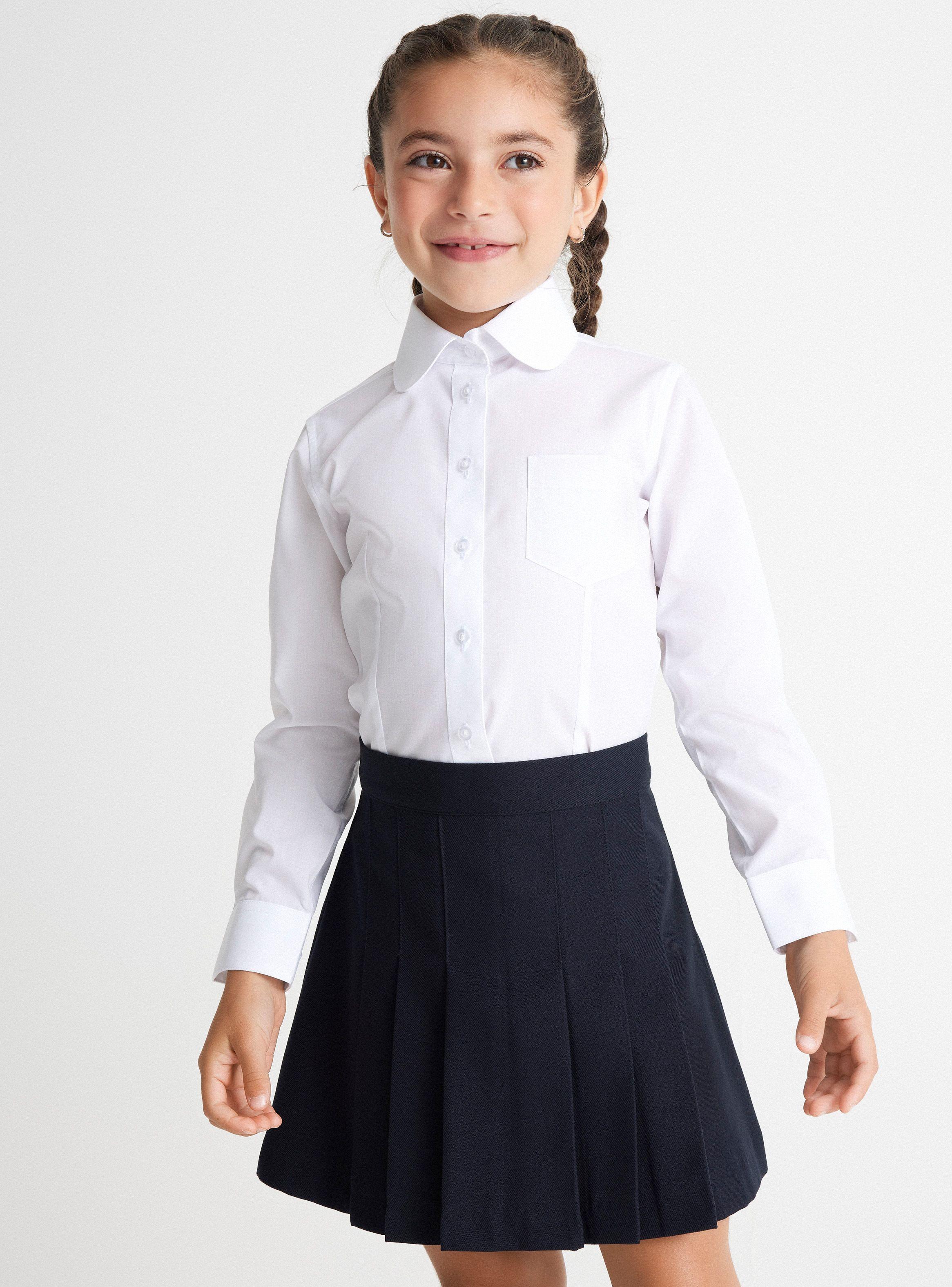 Bipack Blusa Blanca Entallada Talla 6-8-0