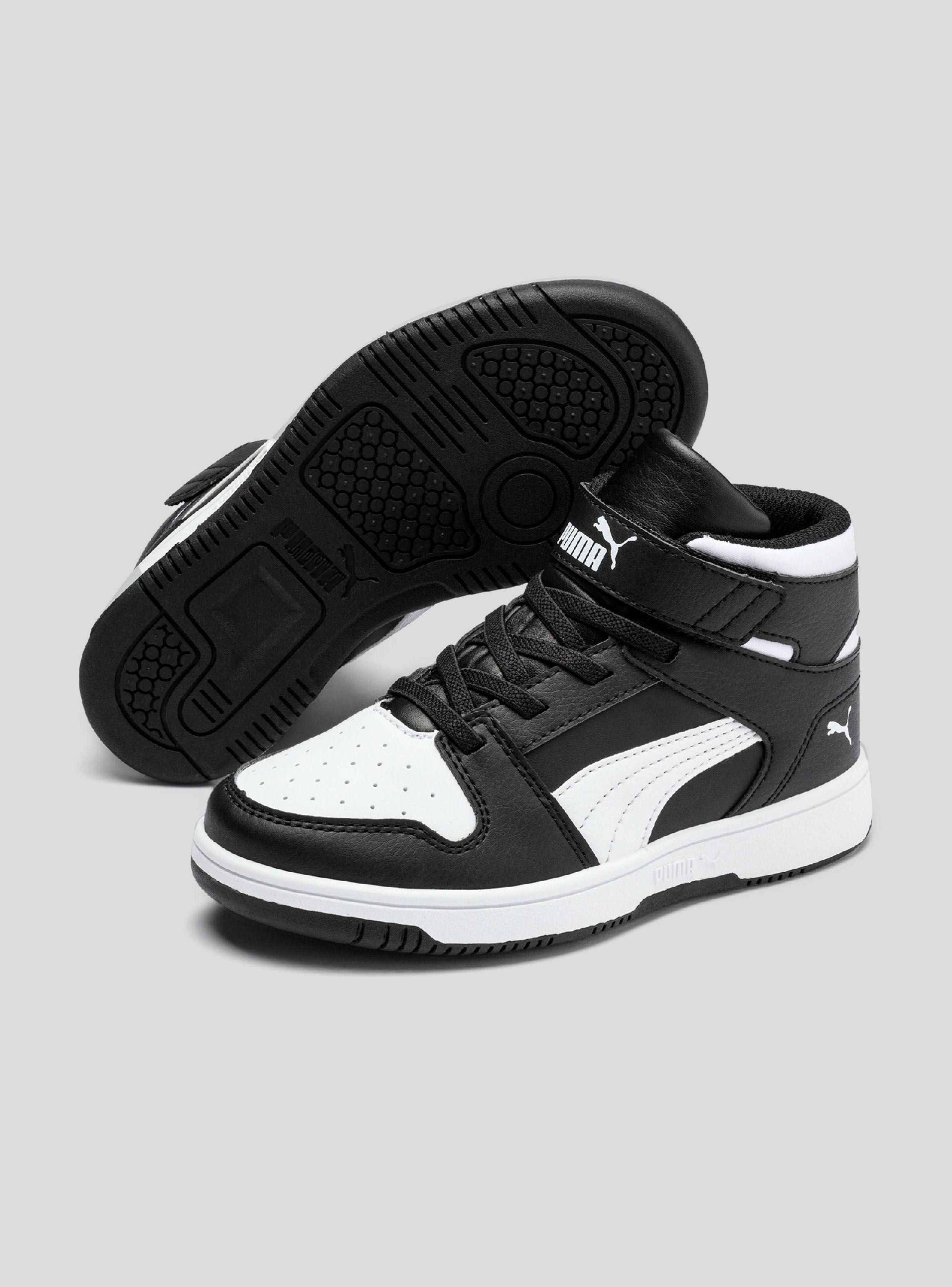 Zapatilla Puma Urbana Rebound High Negro Niño-1