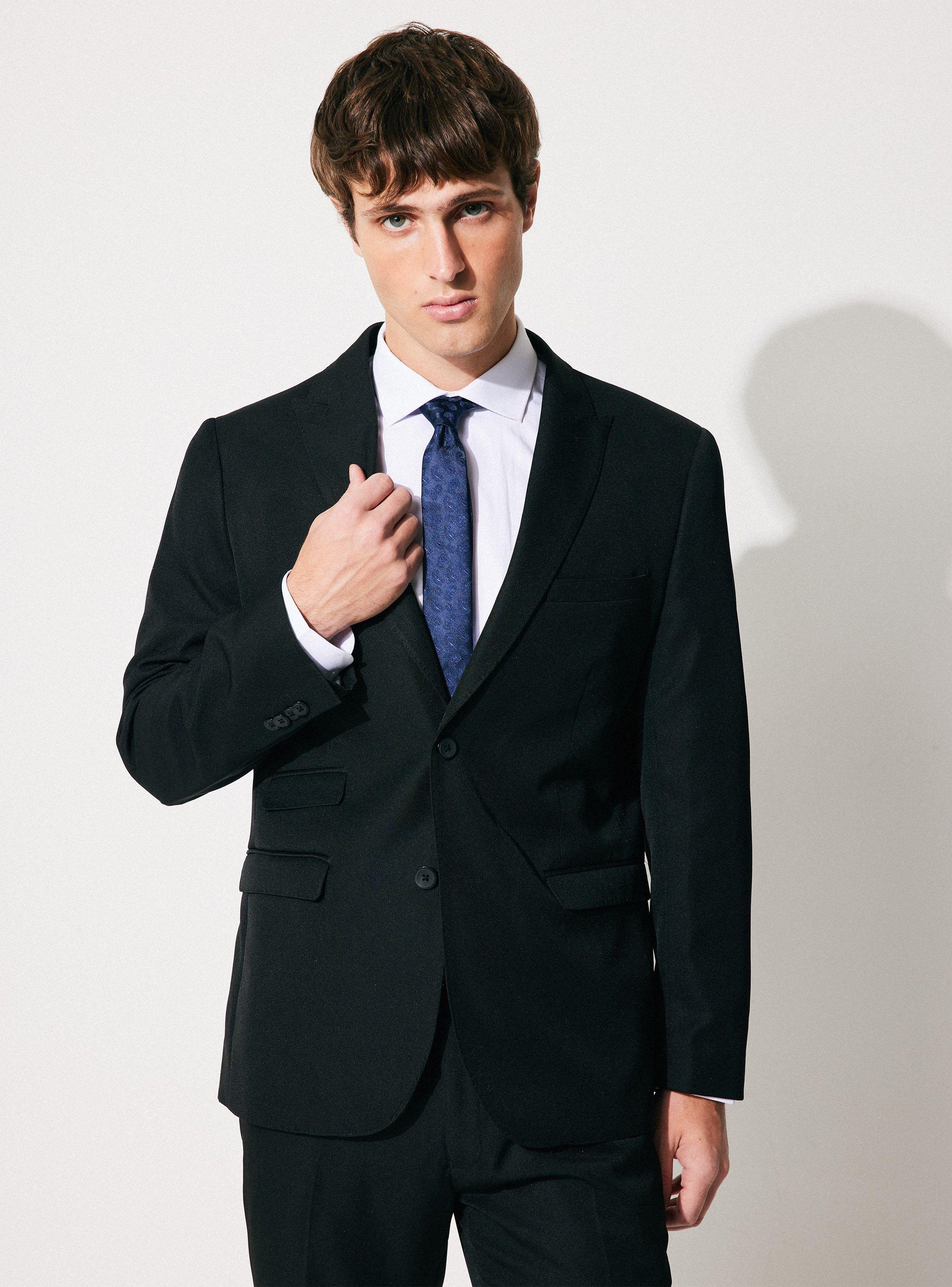 Traje Recto Slim Fit Liso-0