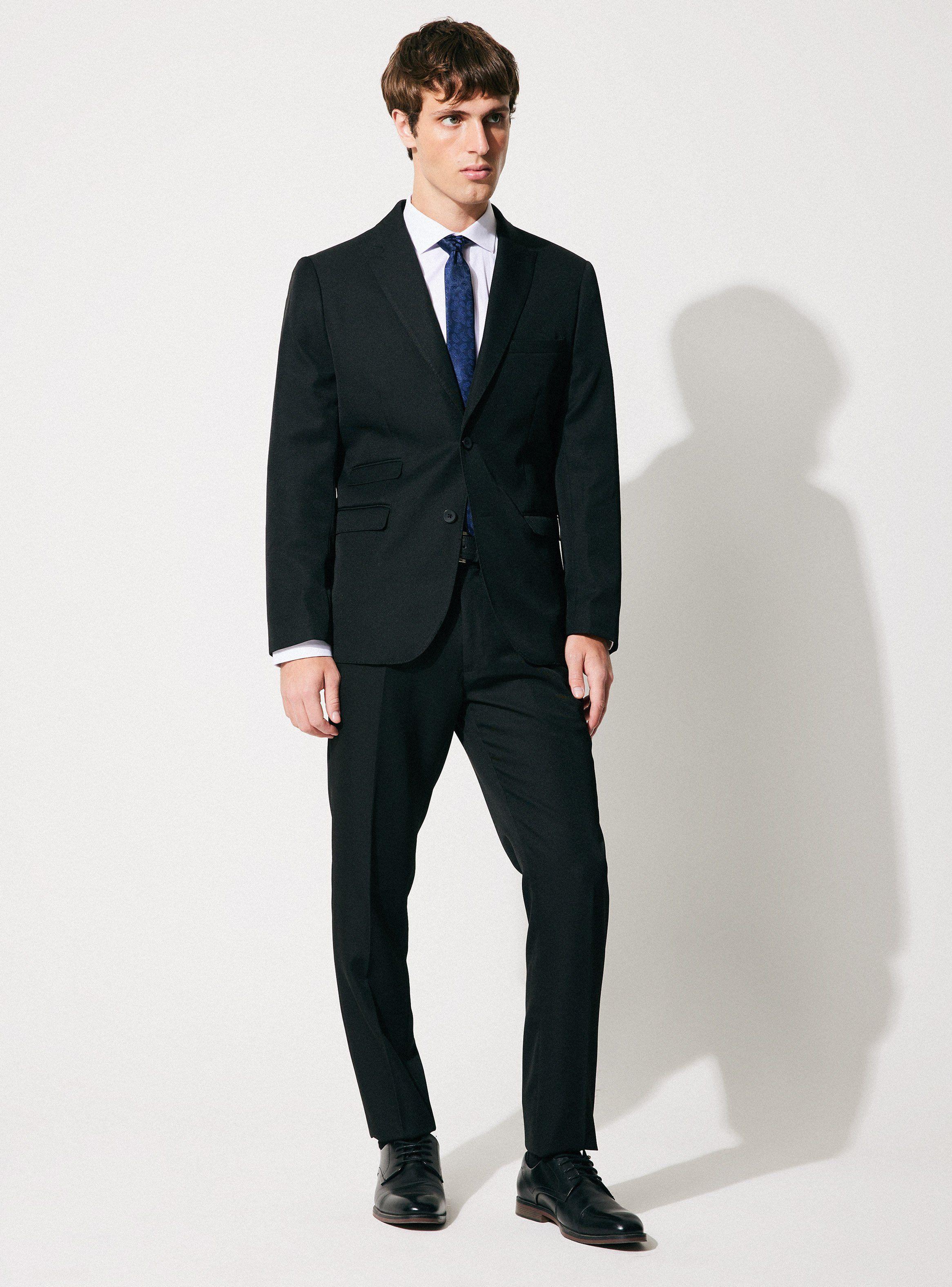 Traje Recto Slim Fit Liso-4