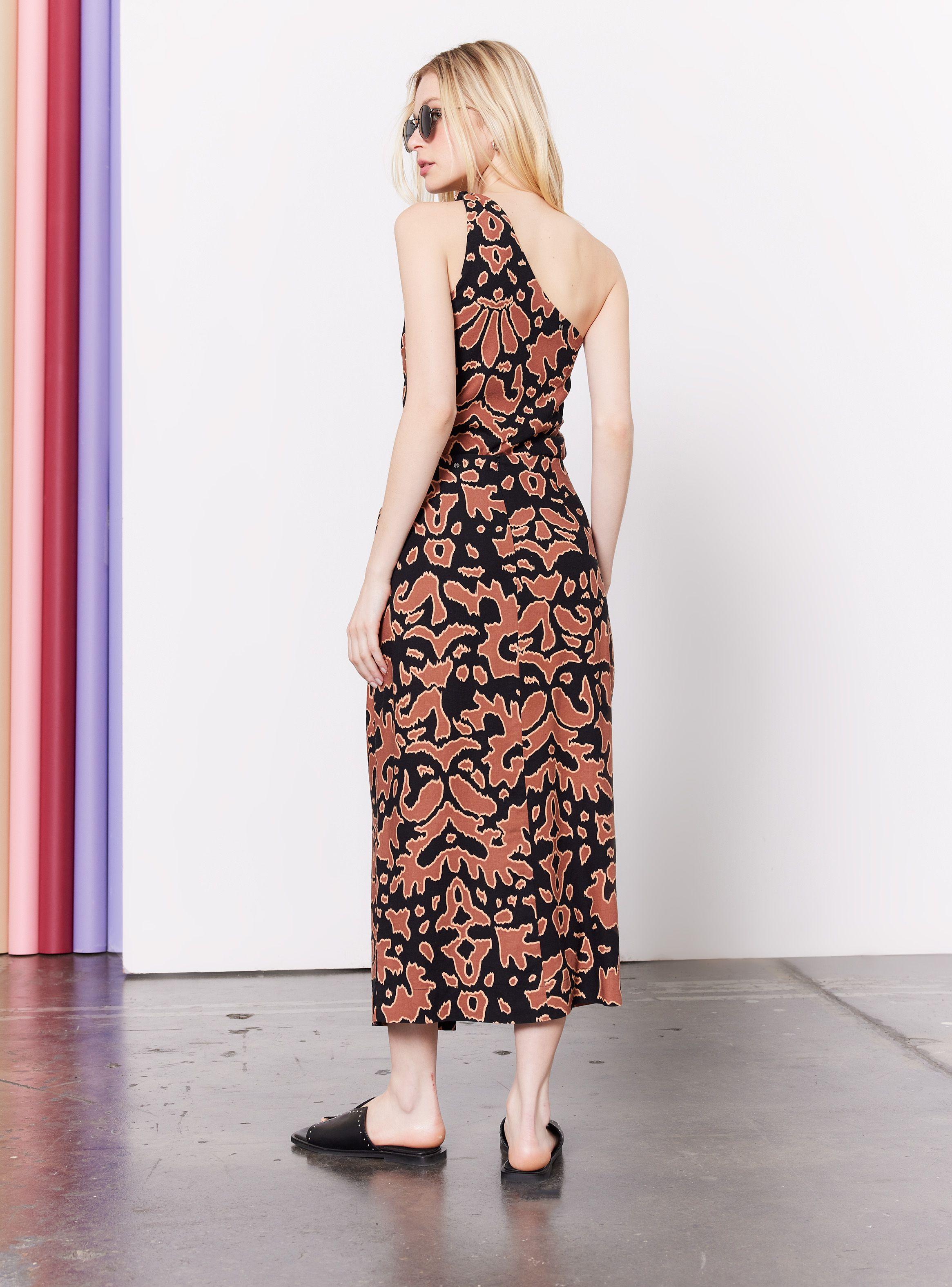 Falda Estampada con Amarra-5