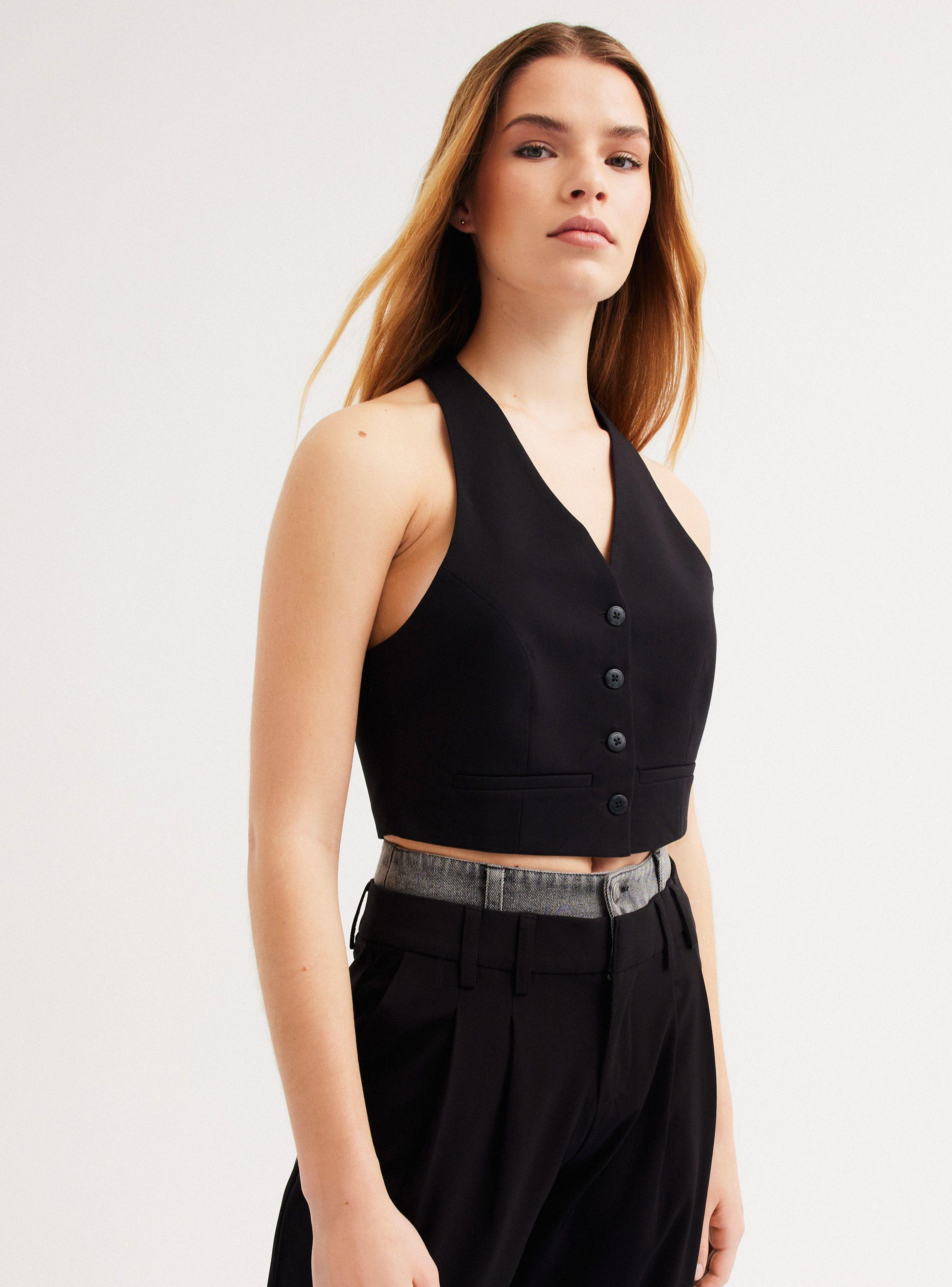 Blusa Vest Espalda Rebajada-0