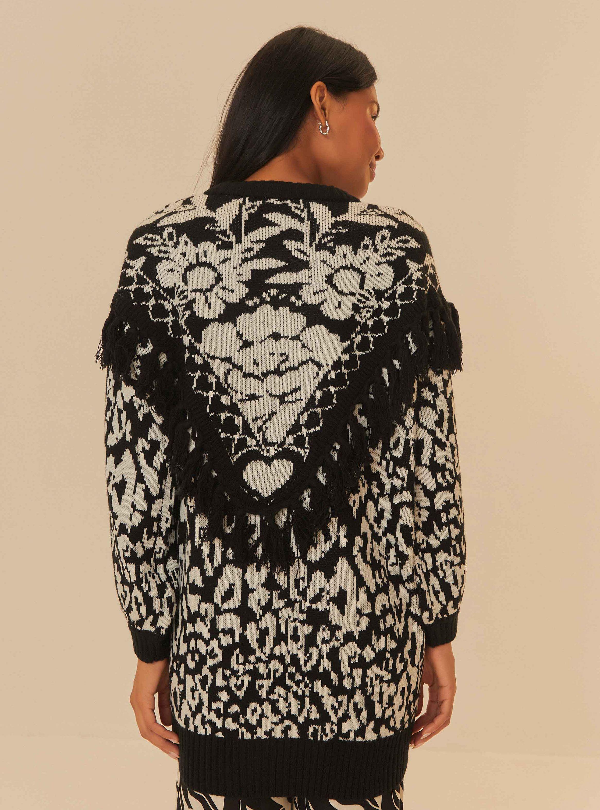 Chaleco Cuello V con Botones Bicolor-1