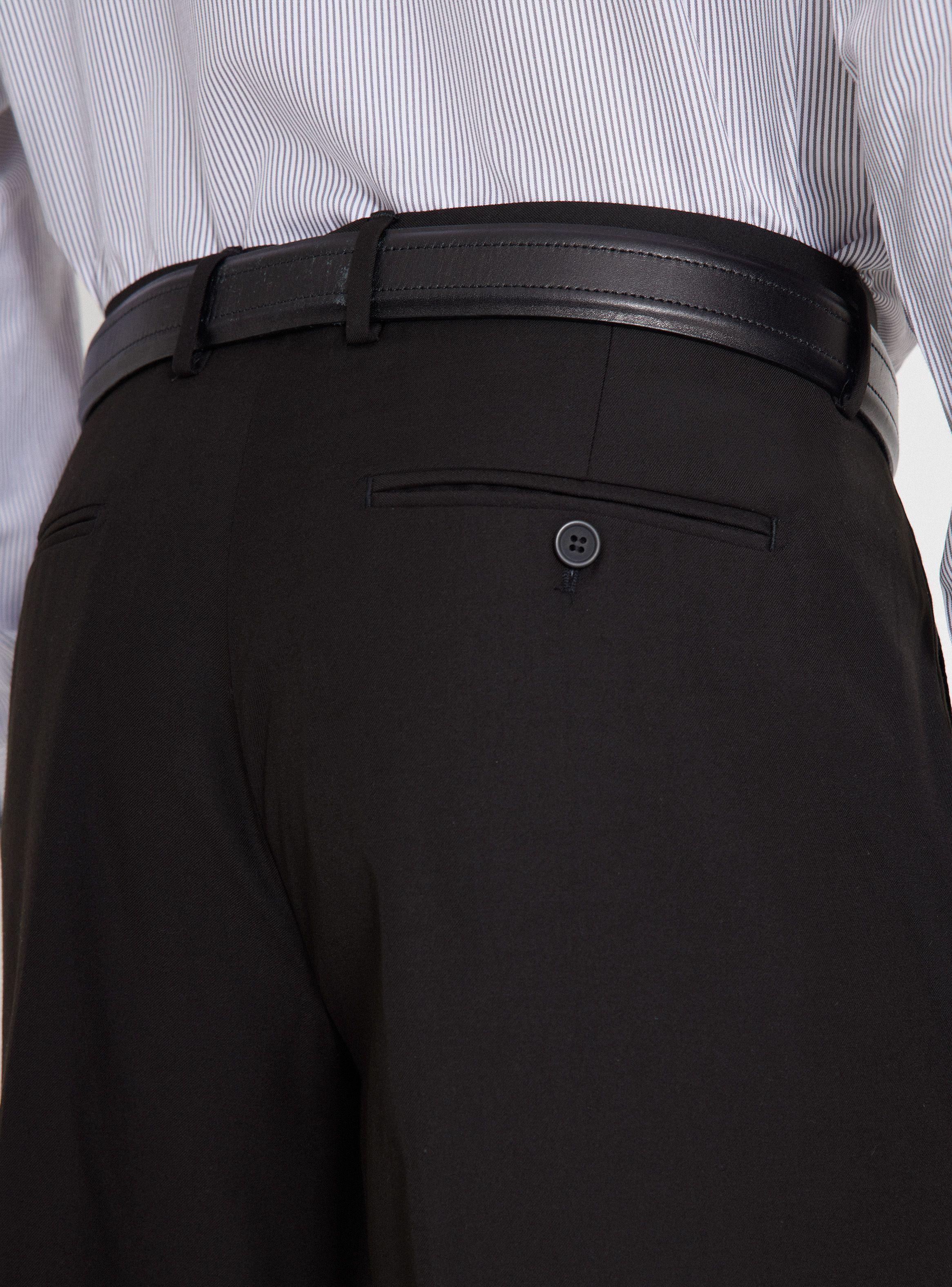 Pantalón de Vestir Clásico Colores Lisos-3