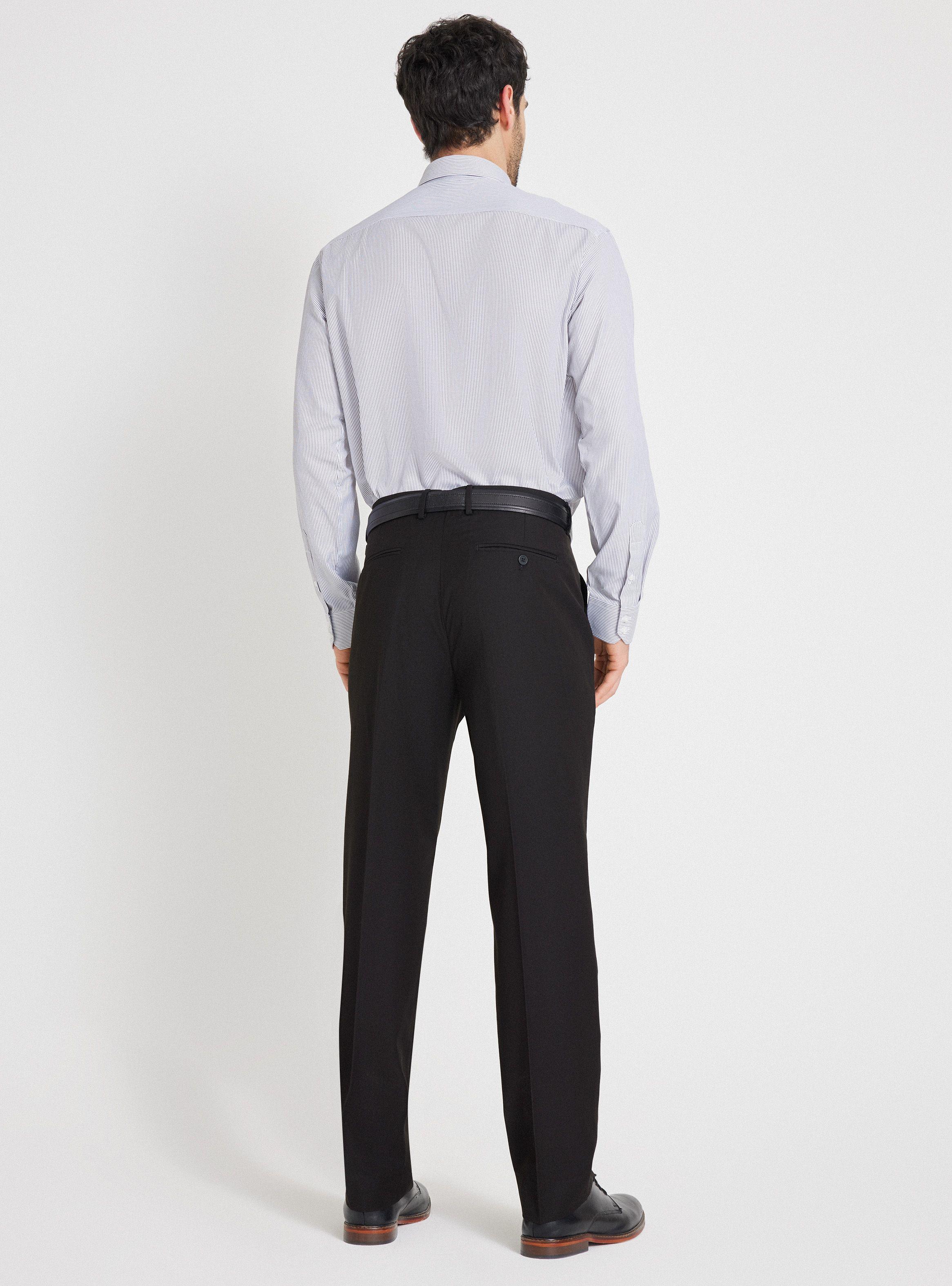 Pantalón de Vestir Clásico Colores Lisos-5