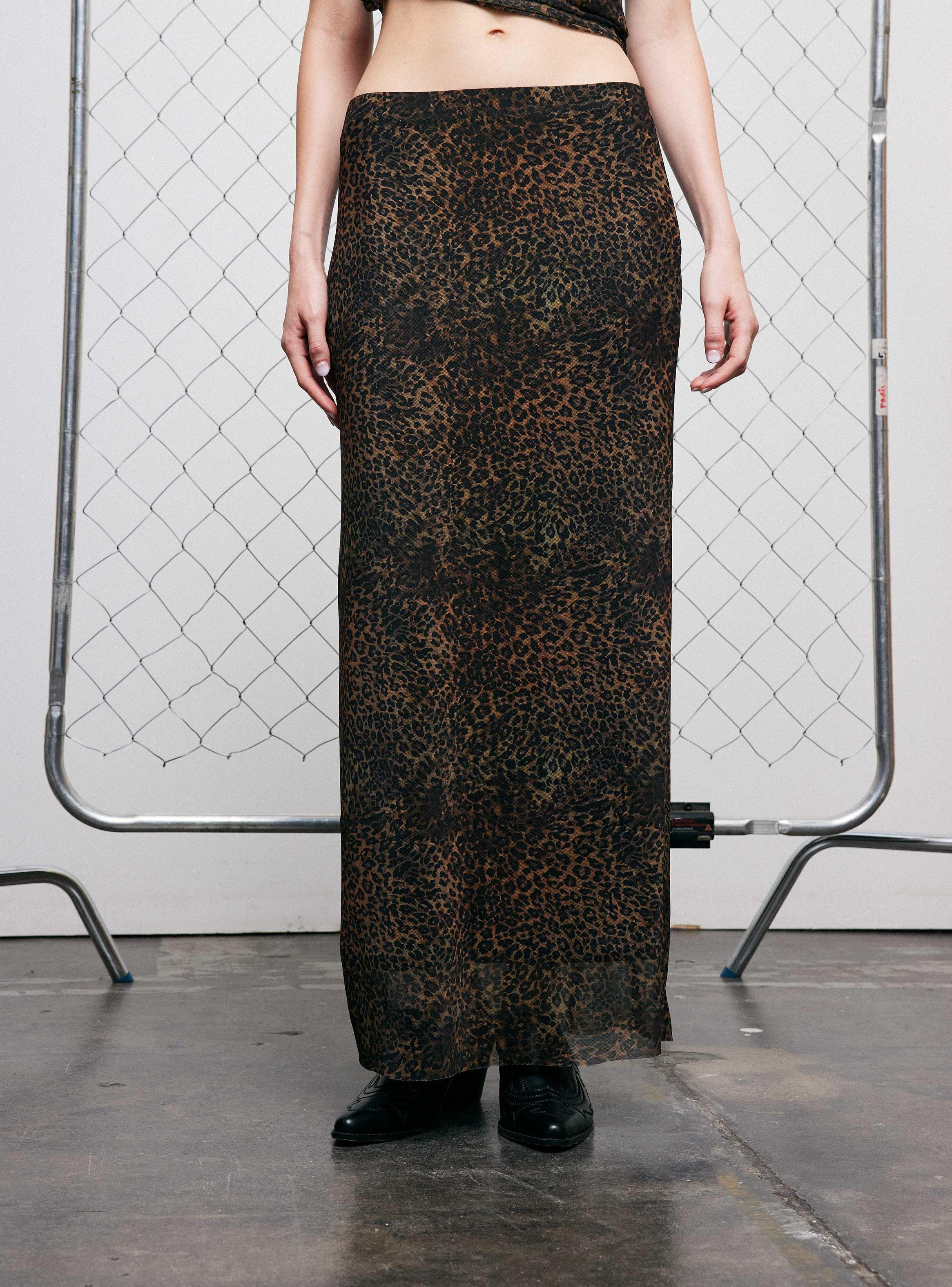 Falda Maxi Animal Print-0