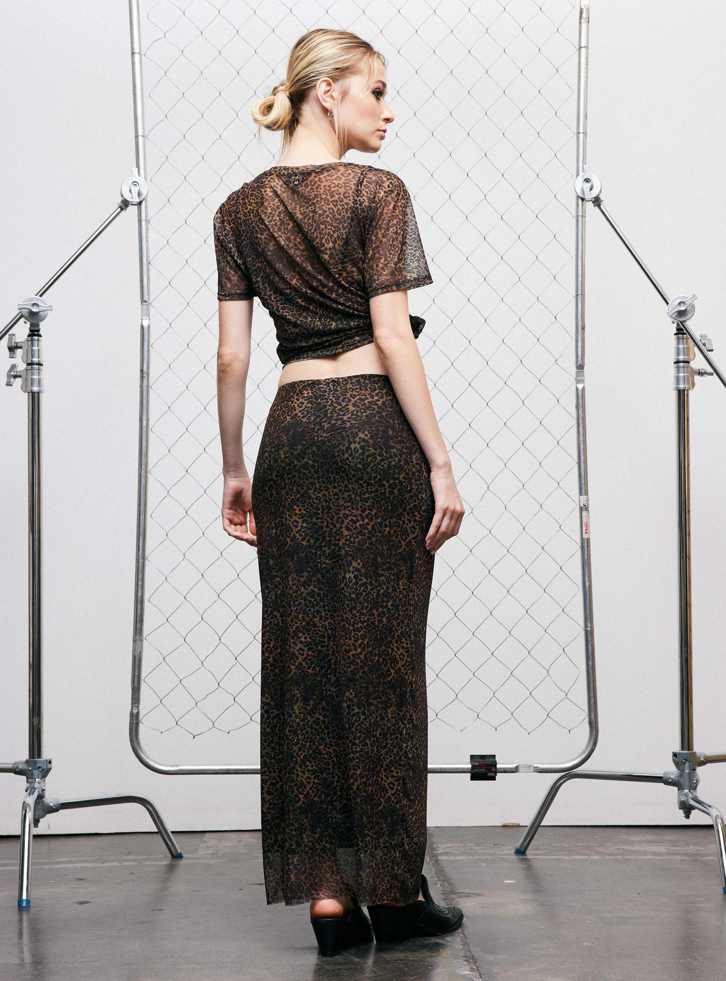 Falda Maxi Animal Print-5