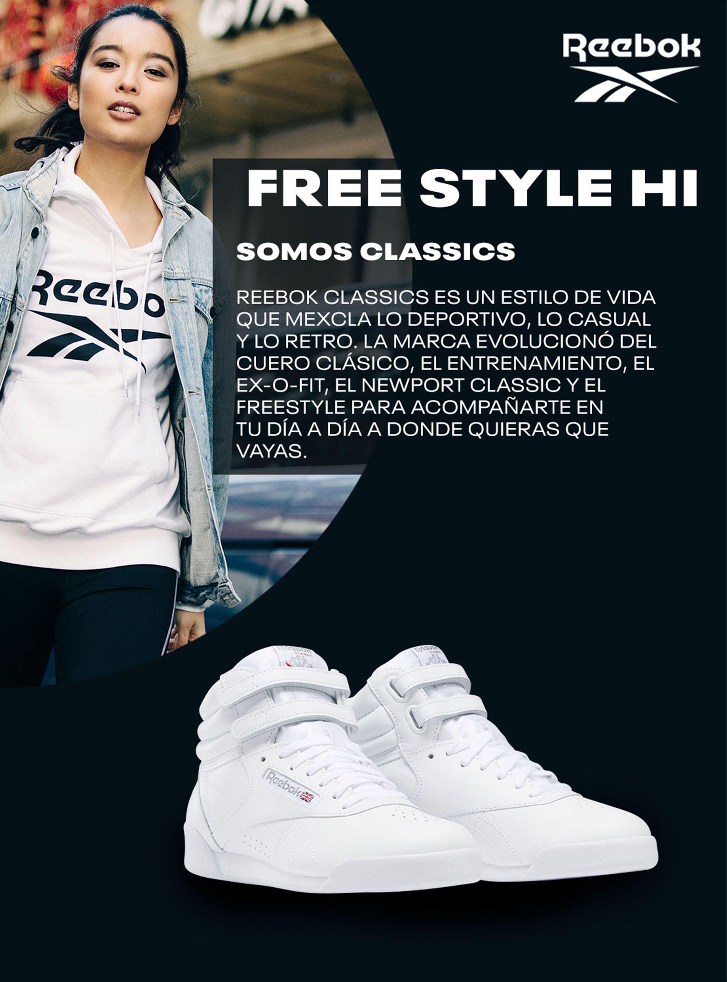 Zapatilla Reebok Urbana Mujer Freestyle Hi-2