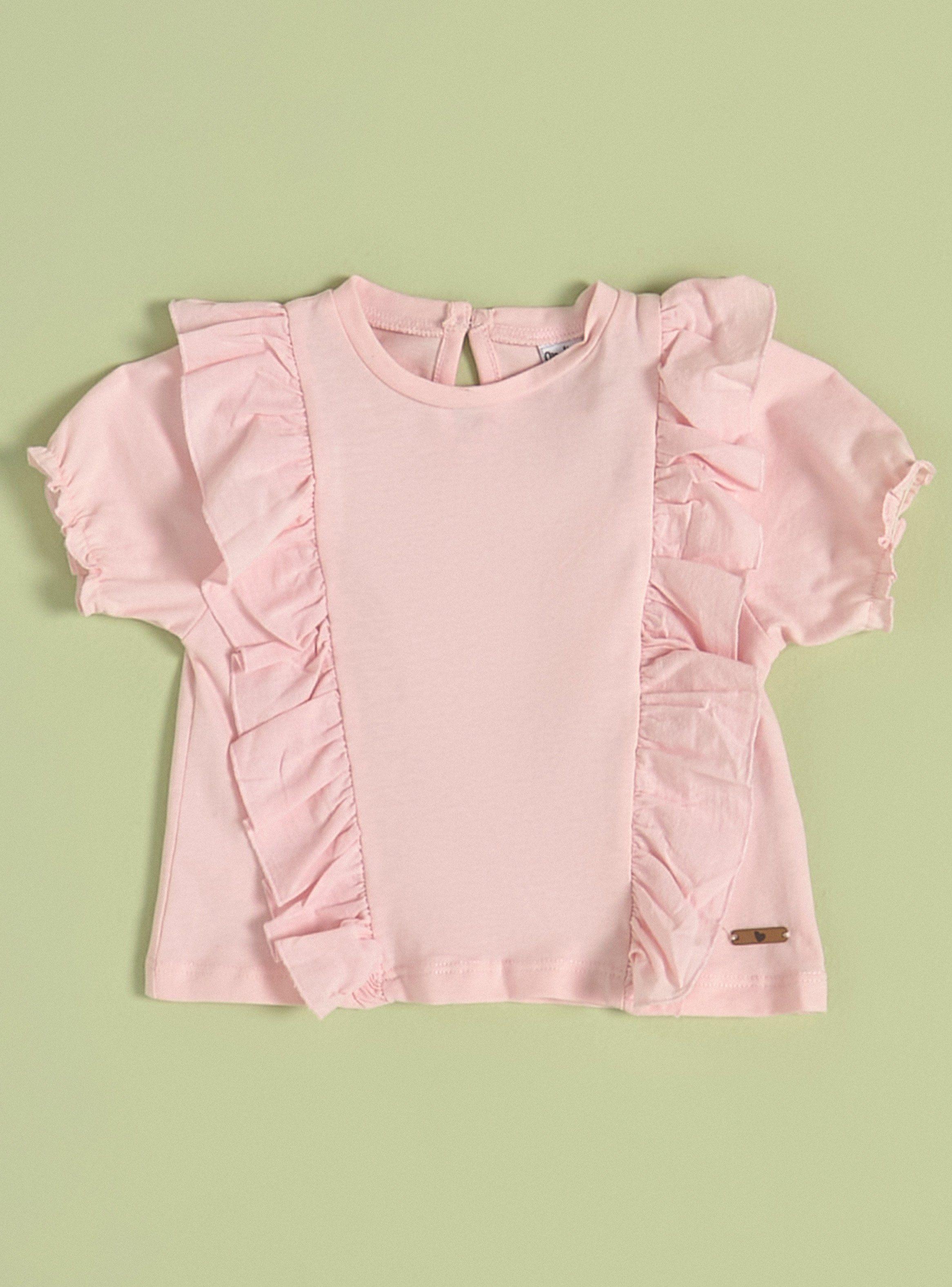 Polera con Vuelos en el Frente-0