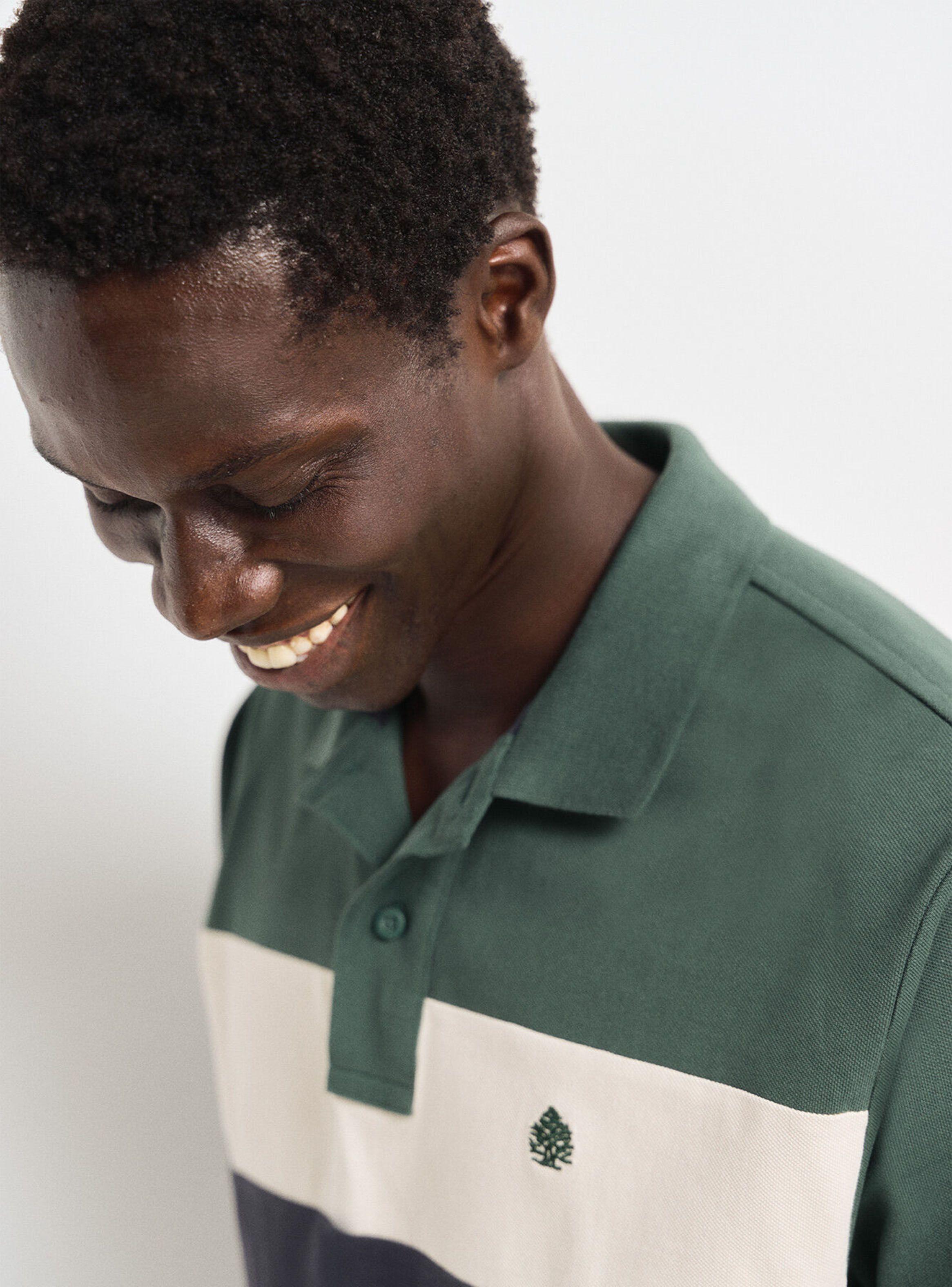 Polo Piqué Color Block Regular-3