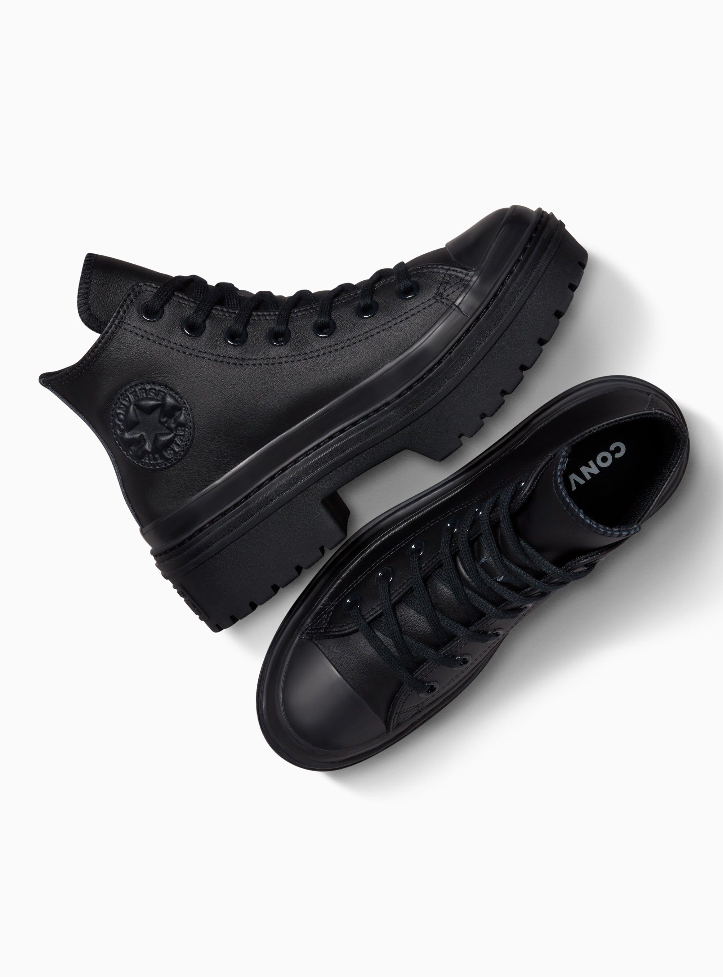 Zapatilla Urbana Cuero Chuck All Star Lugged Heel Mujer-2