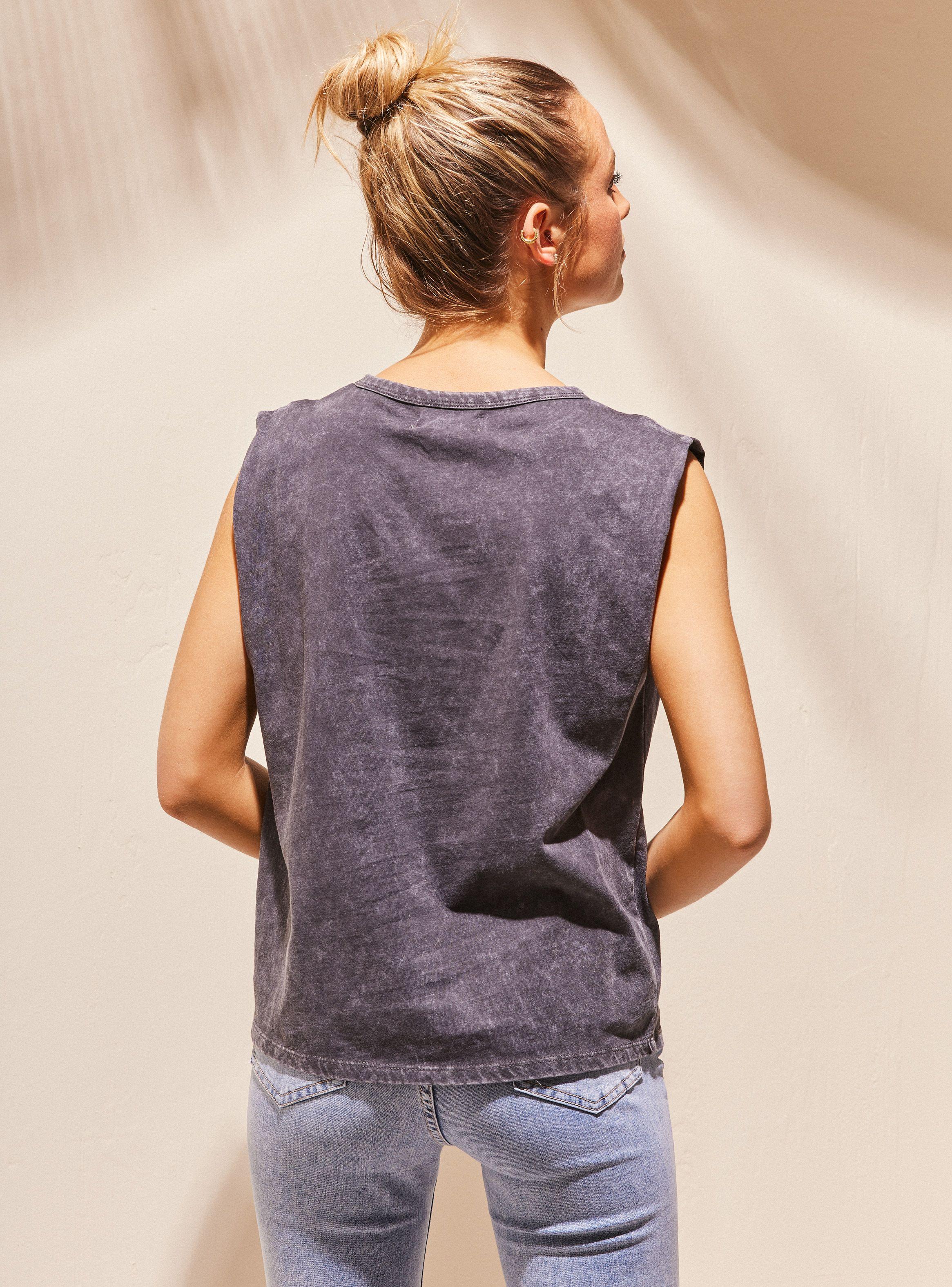 Polera Proceso Acid Wash Algodón-1