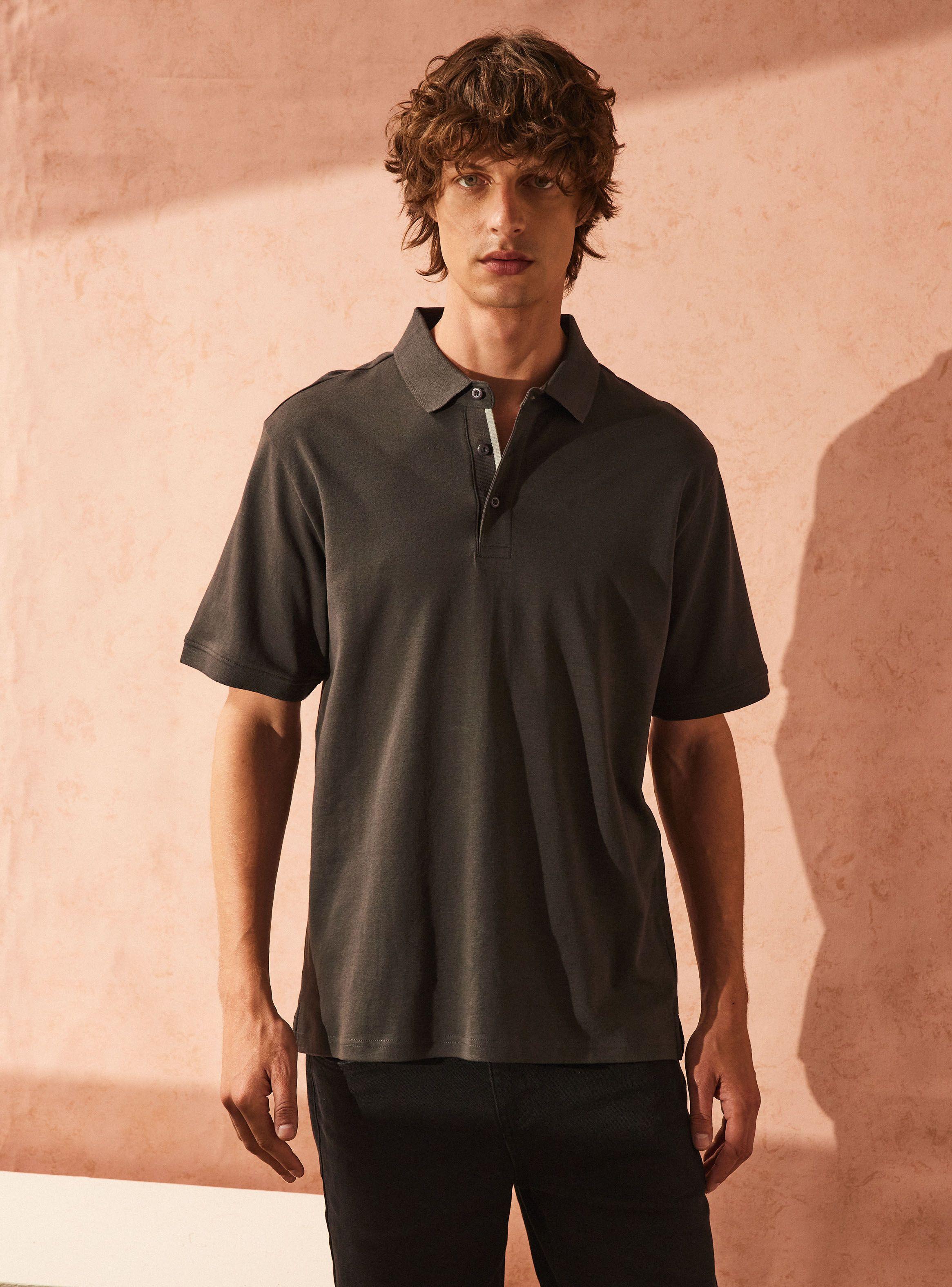 Polera Cuello Pique Manga Corta-0