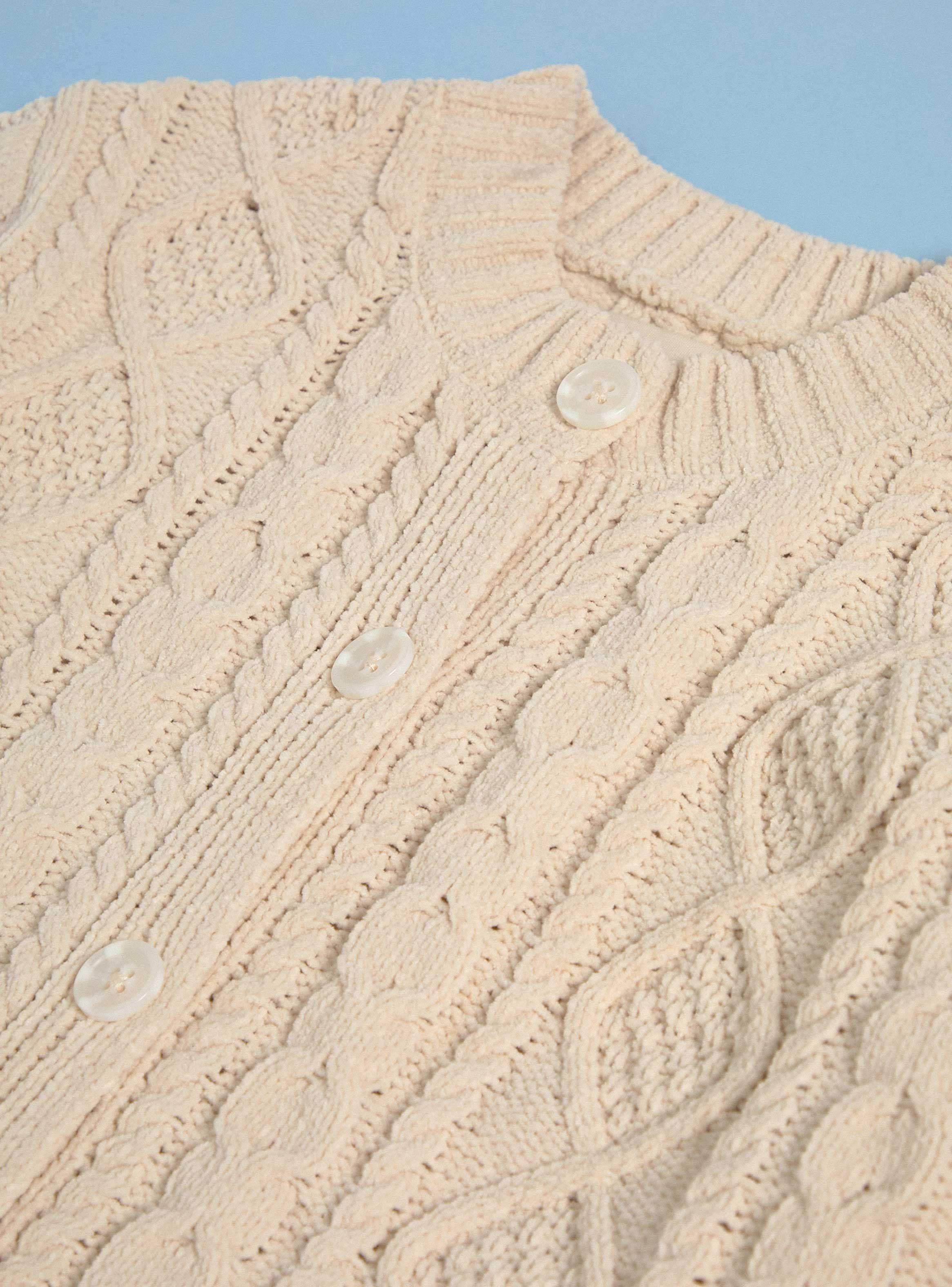 Chaleco Botones Chenille-4
