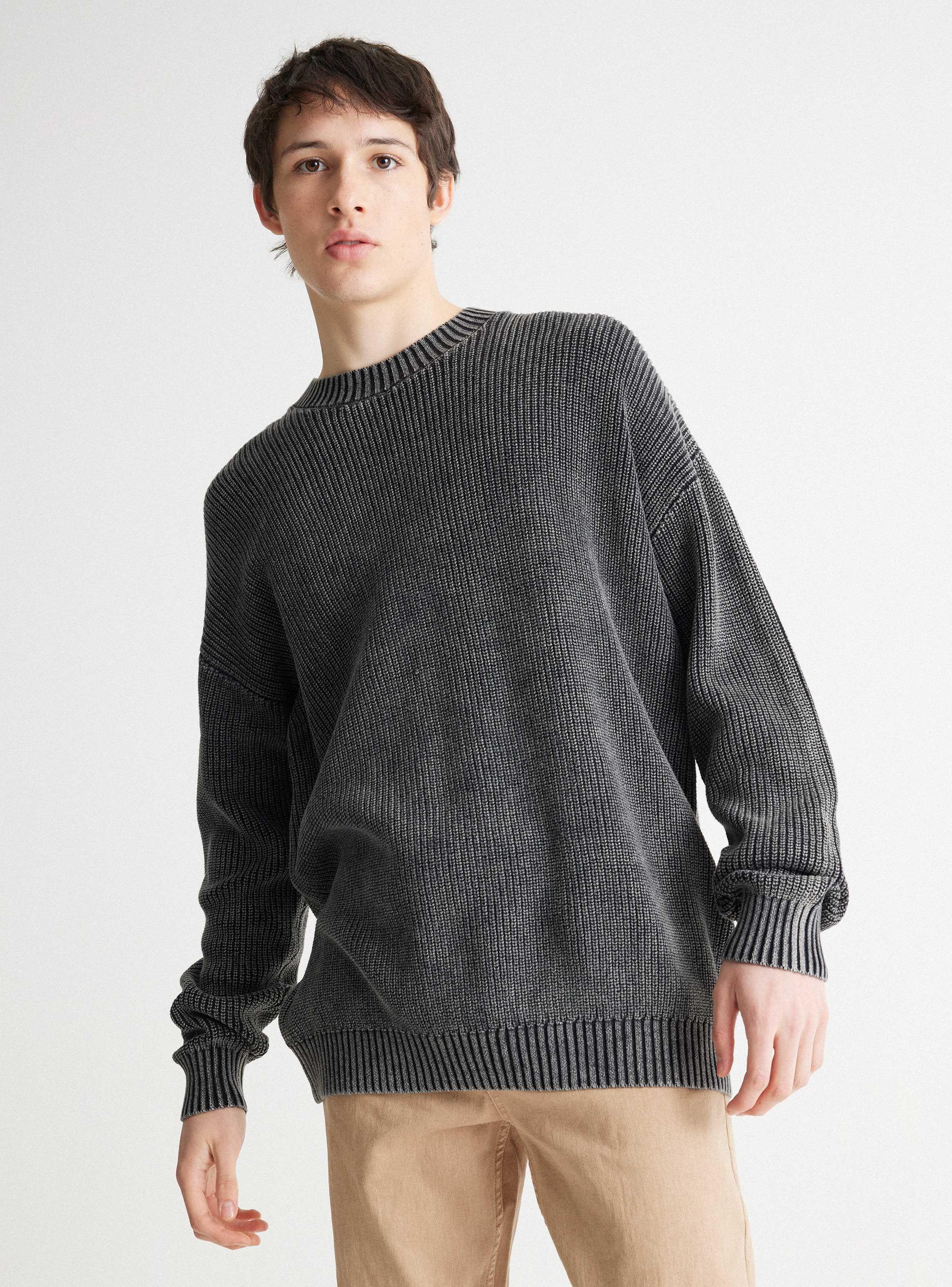 Sweater Textura Manga Larga-0