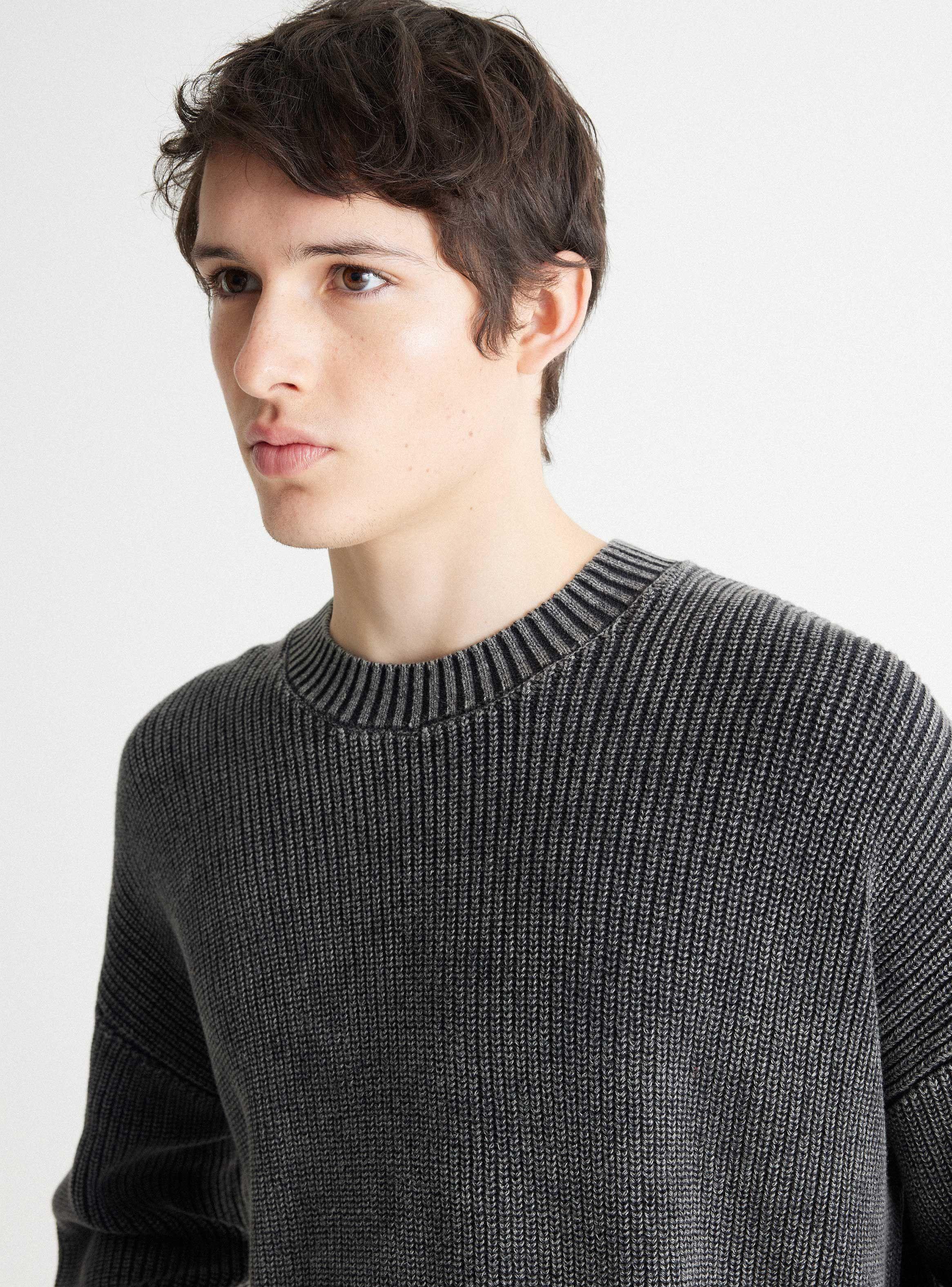 Sweater Textura Manga Larga-2