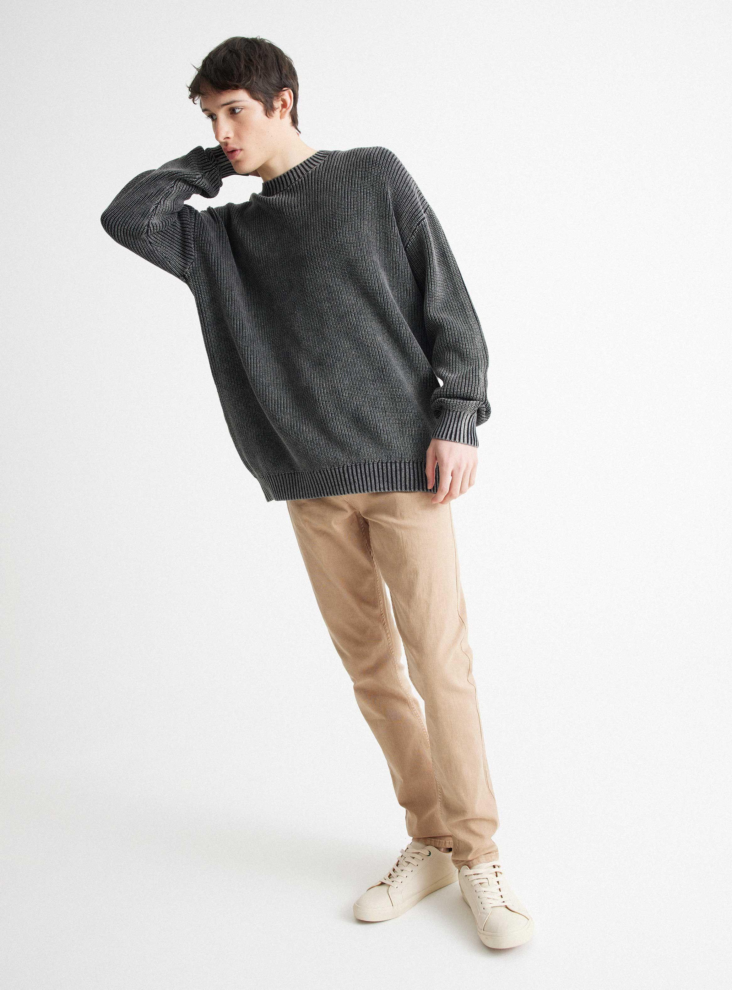 Sweater Textura Manga Larga-4