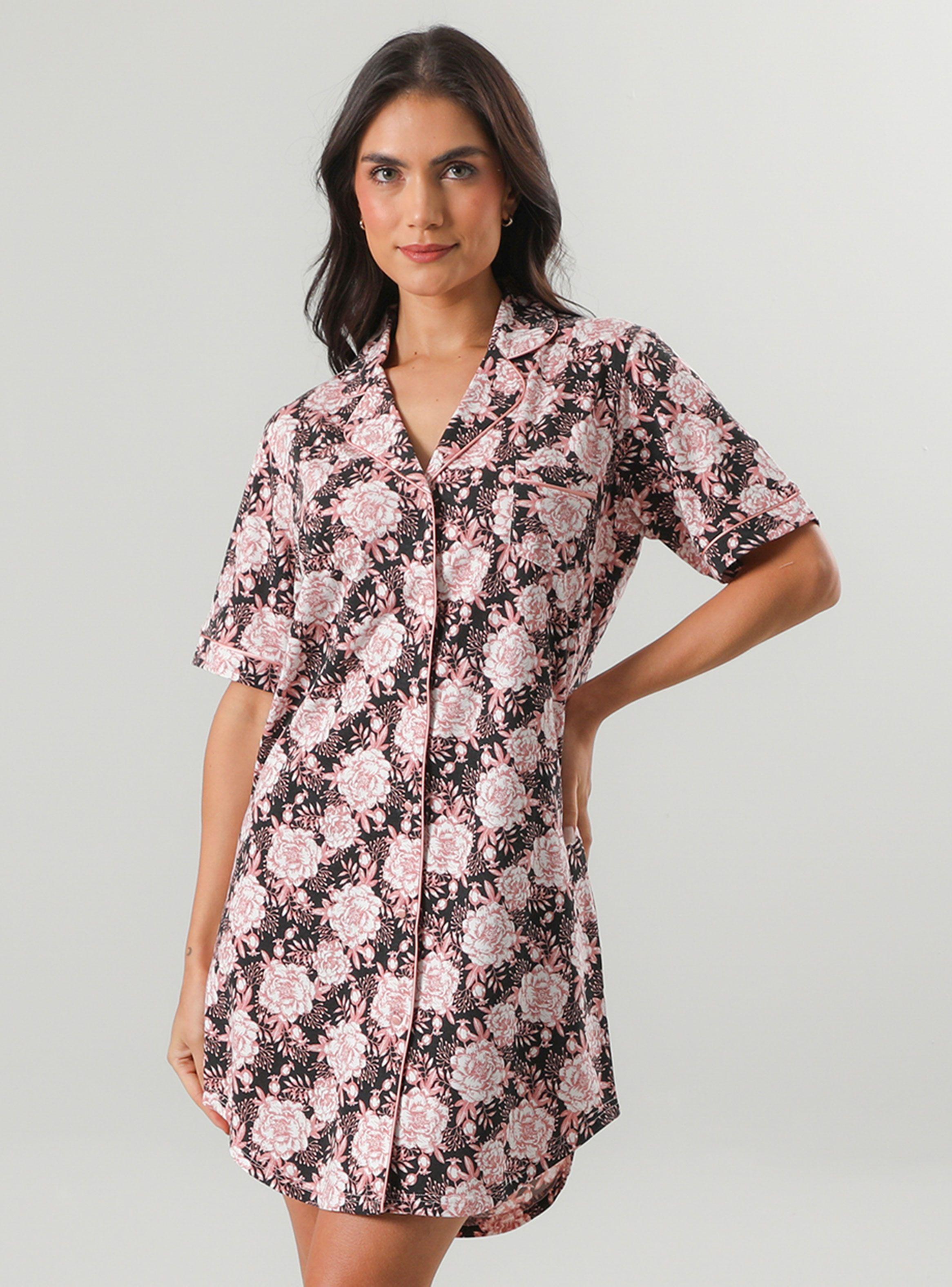 Camisola Abotonada Print Full Color-0