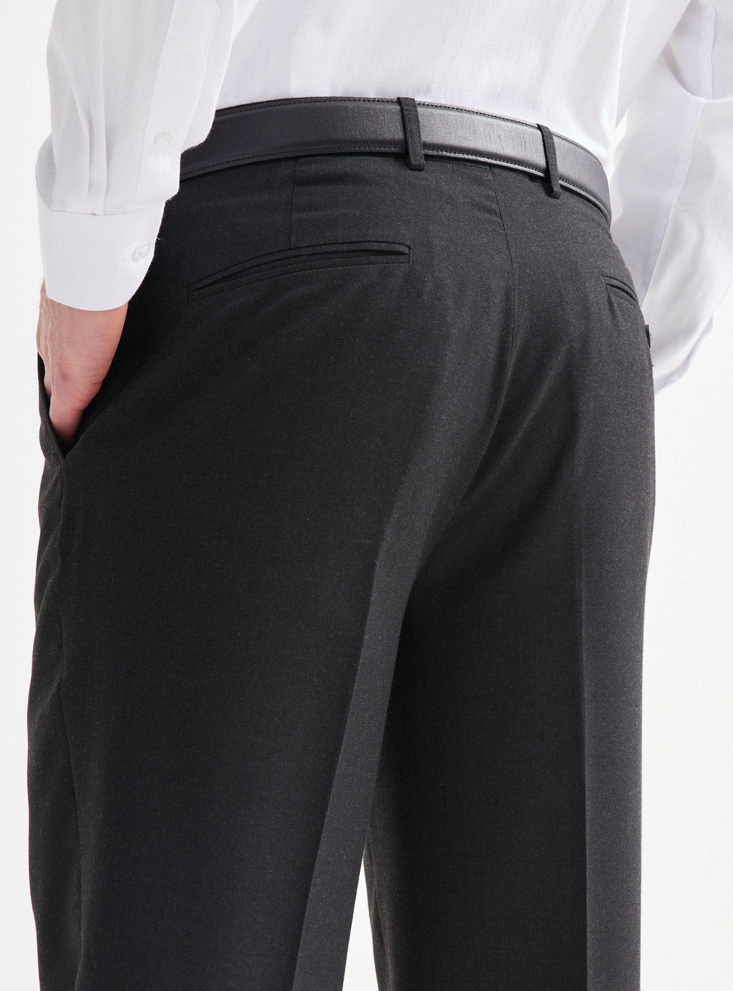 Pantalón Vestir Gris Oscuro-3
