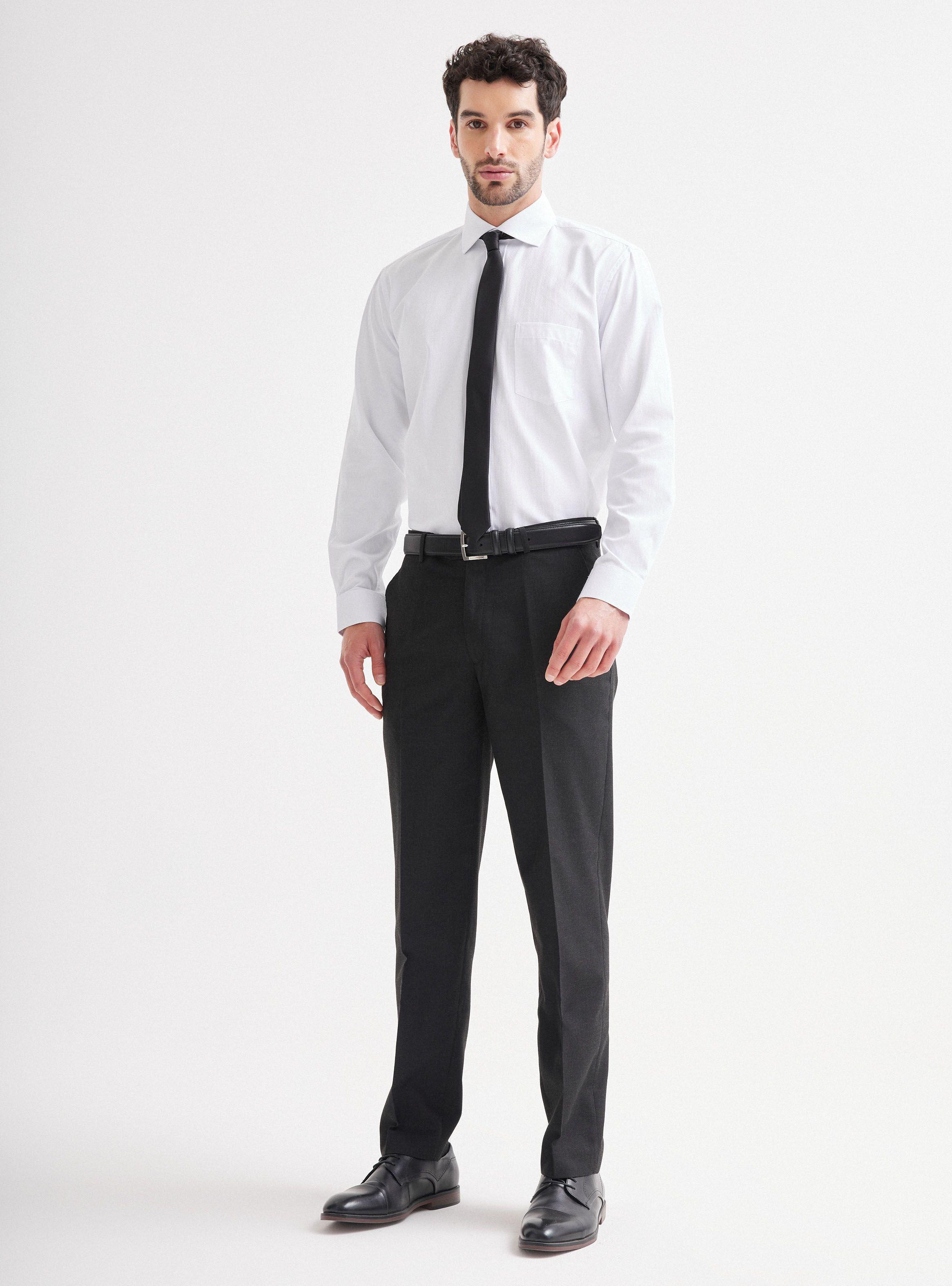 Pantalón Vestir Gris Oscuro-4