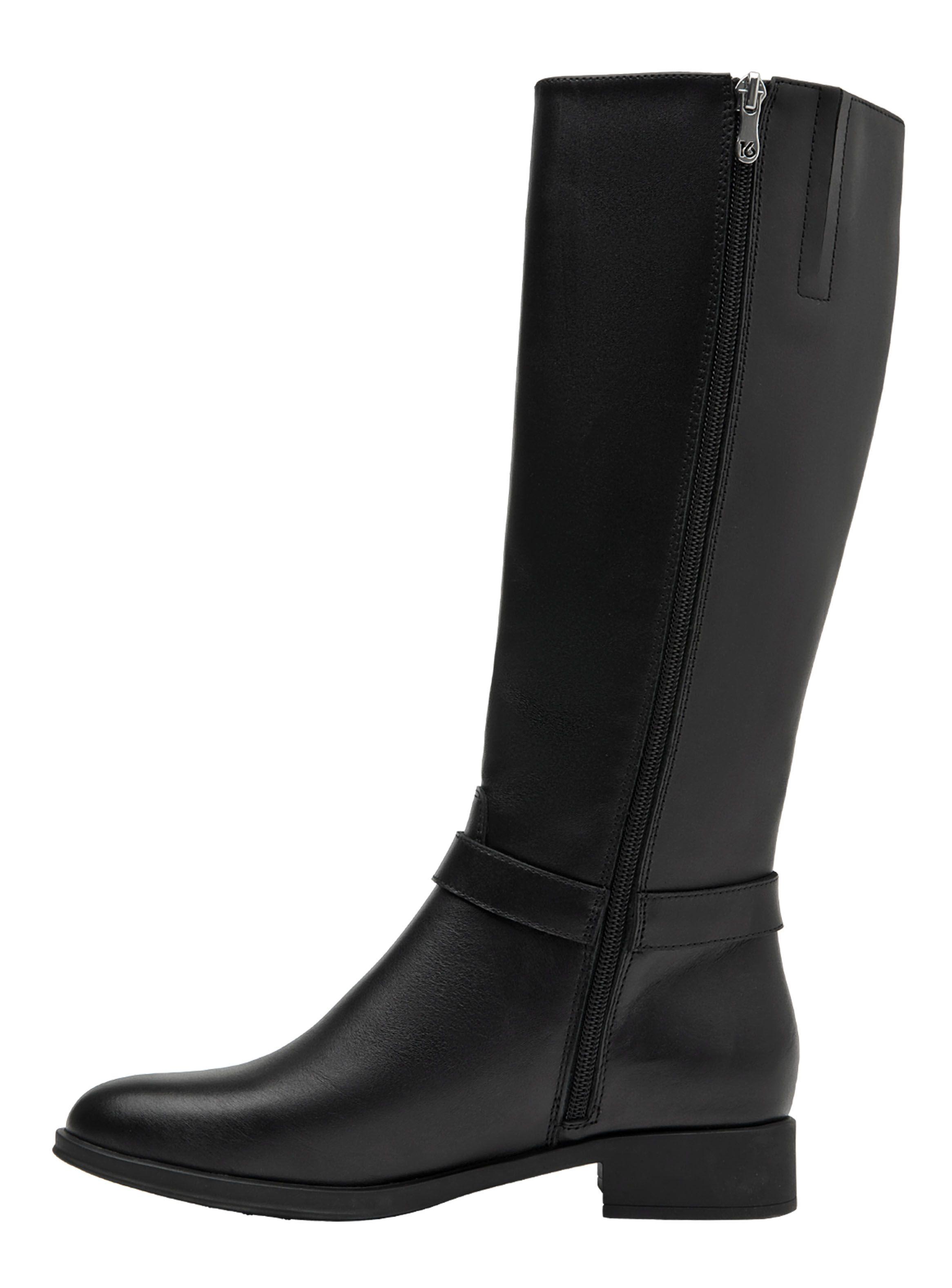 Bota Lisa Correa Cruzada L071 Cuero Mujer-2