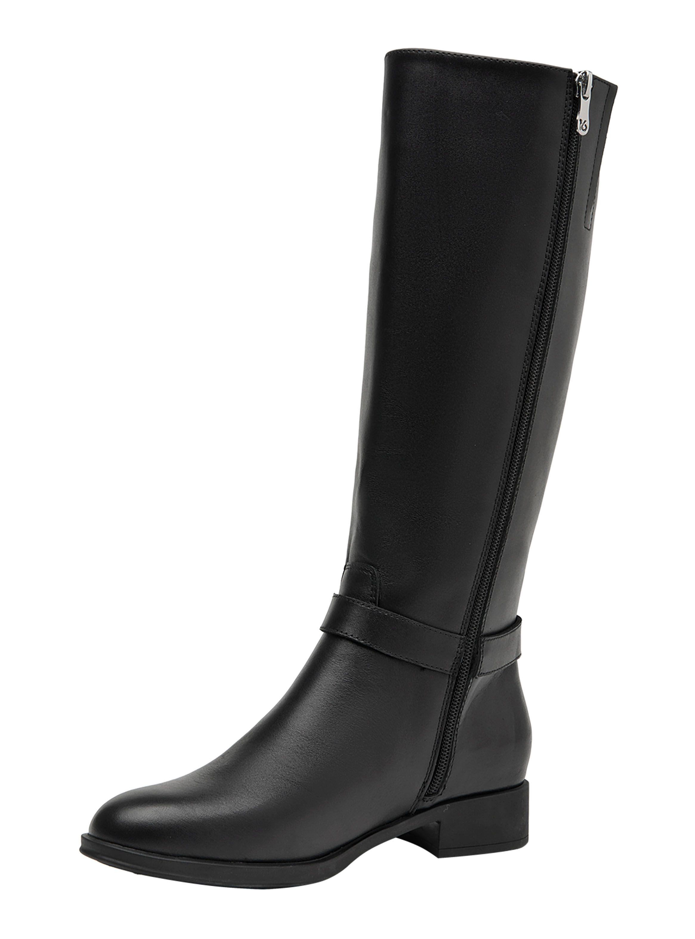 Bota Lisa Correa Cruzada L071 Cuero Mujer-3