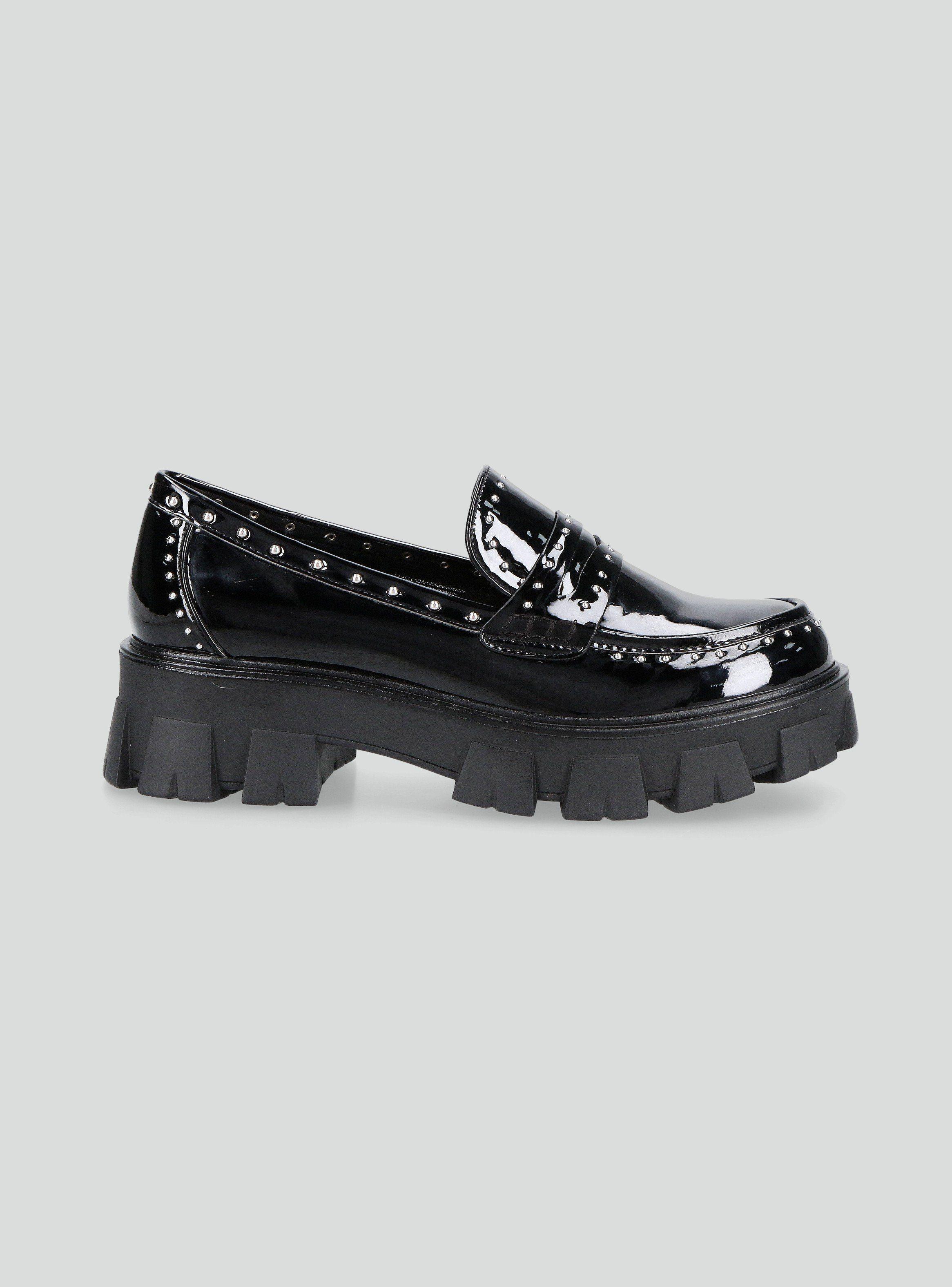 Mocasín Tachas Plataforma Mujer-1