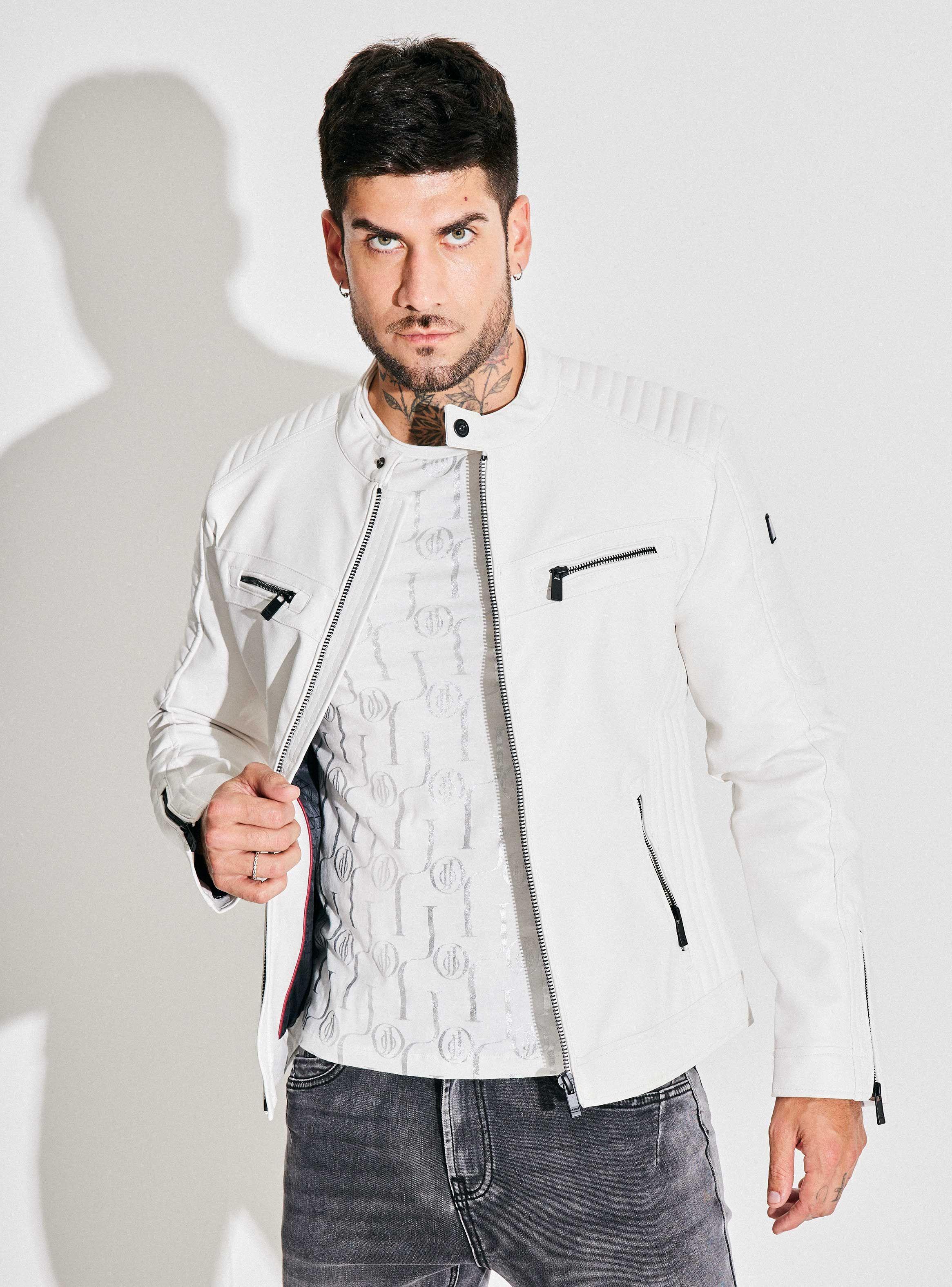 Chaqueta Motoquera Simil Cuero-0