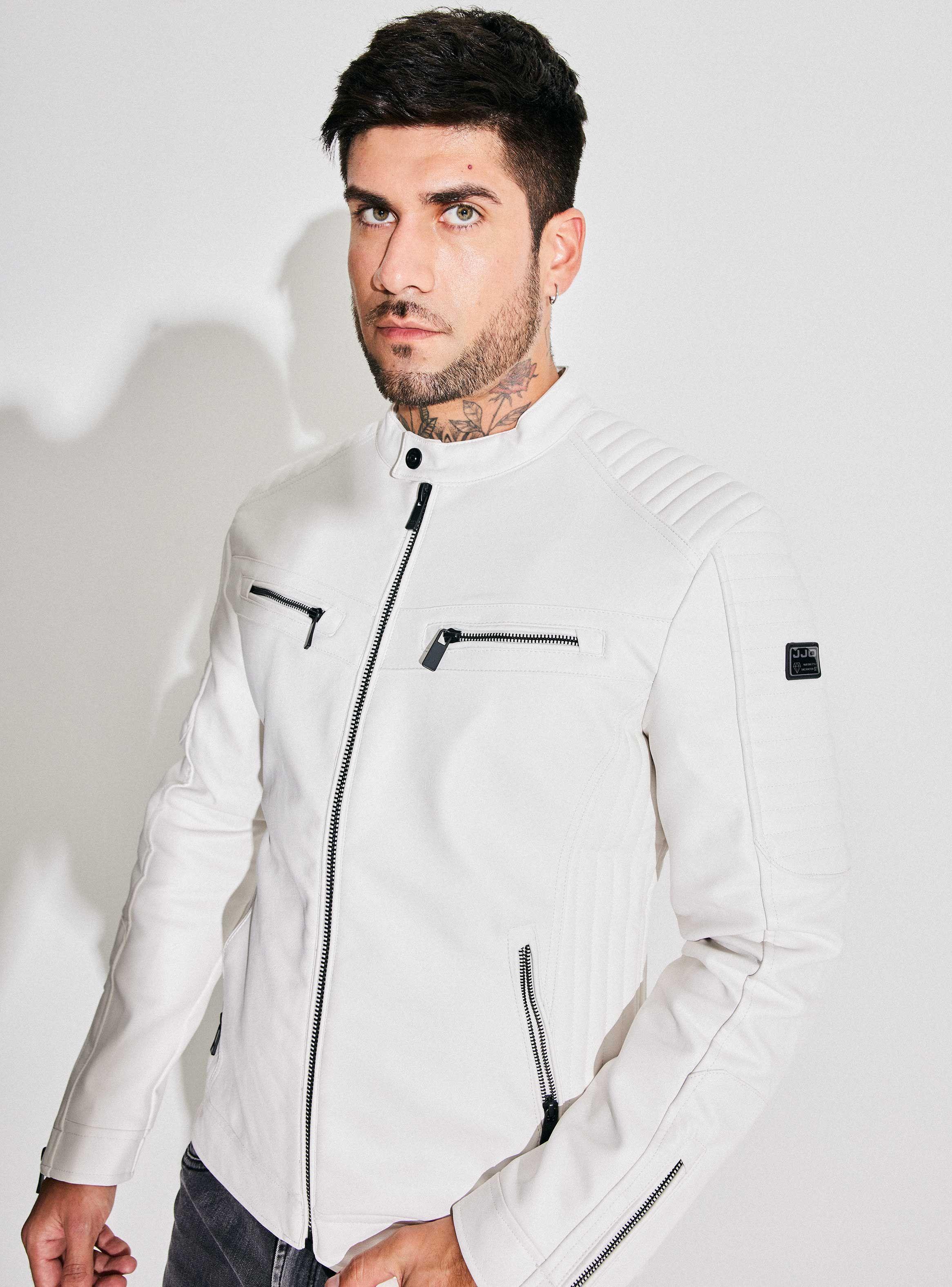 Chaqueta Motoquera Simil Cuero-2