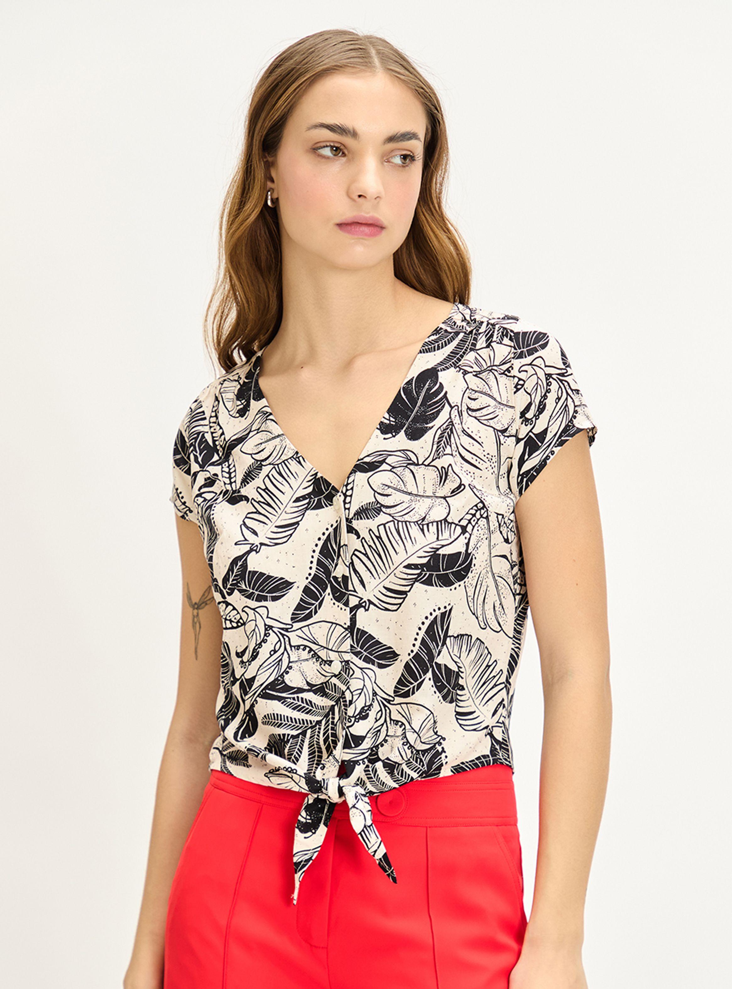 Blusa Fantasía Full Print con Amarra-0