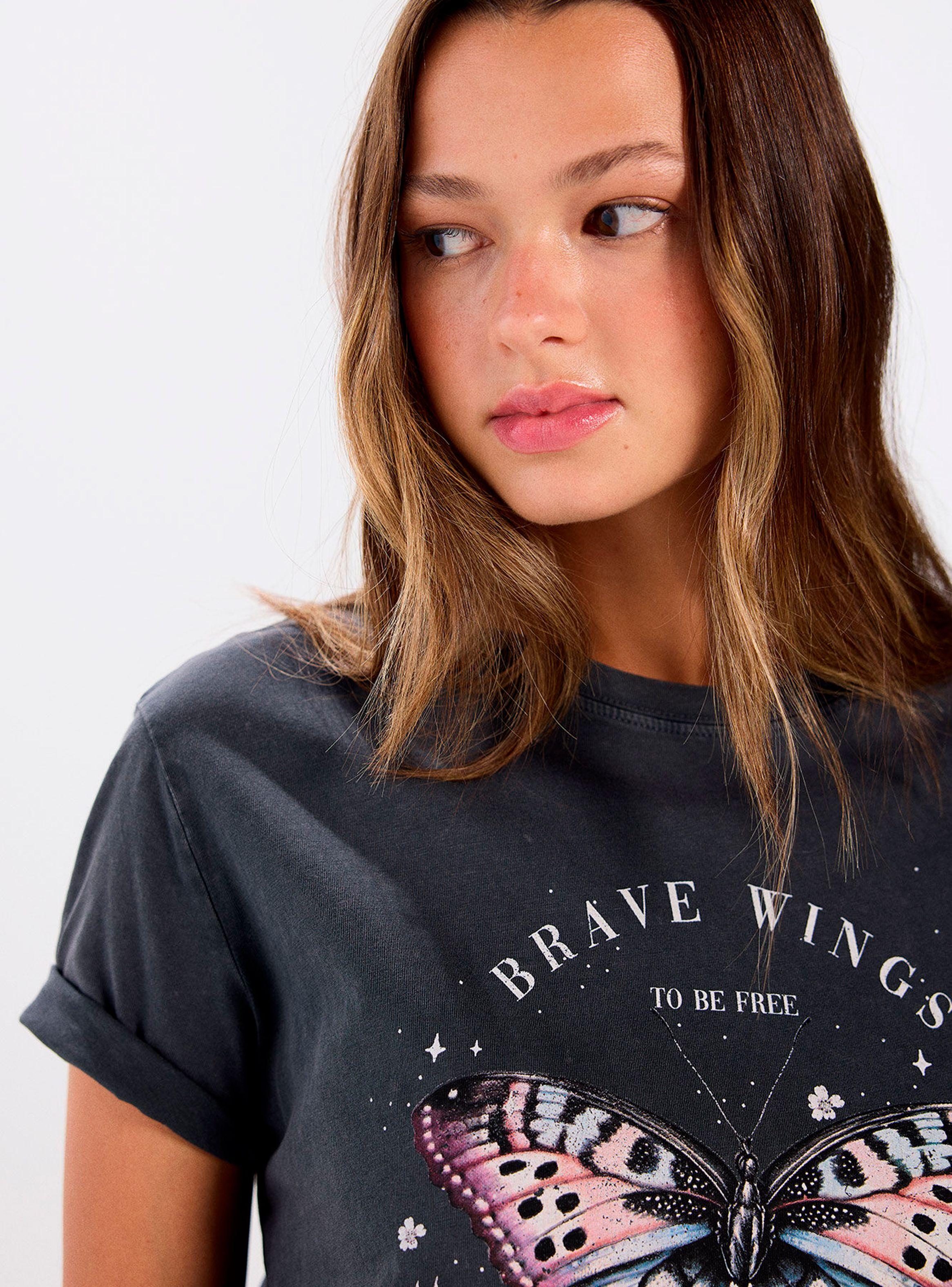 Polera Gráfica Brave Algodón-2