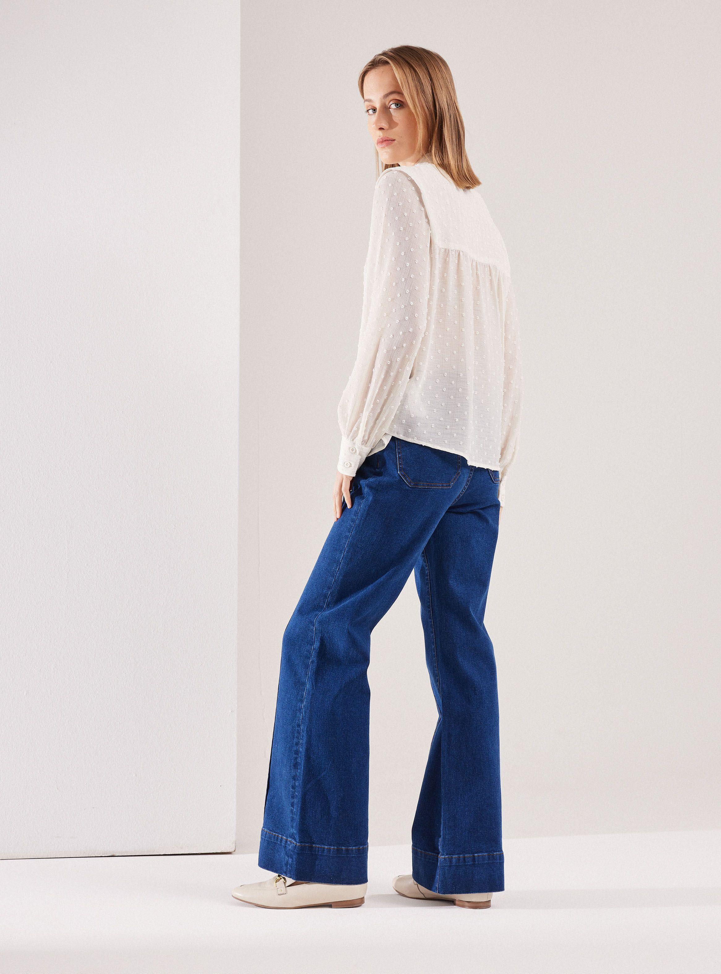 Blusa Plumetti Con Lazo Desmontable-5