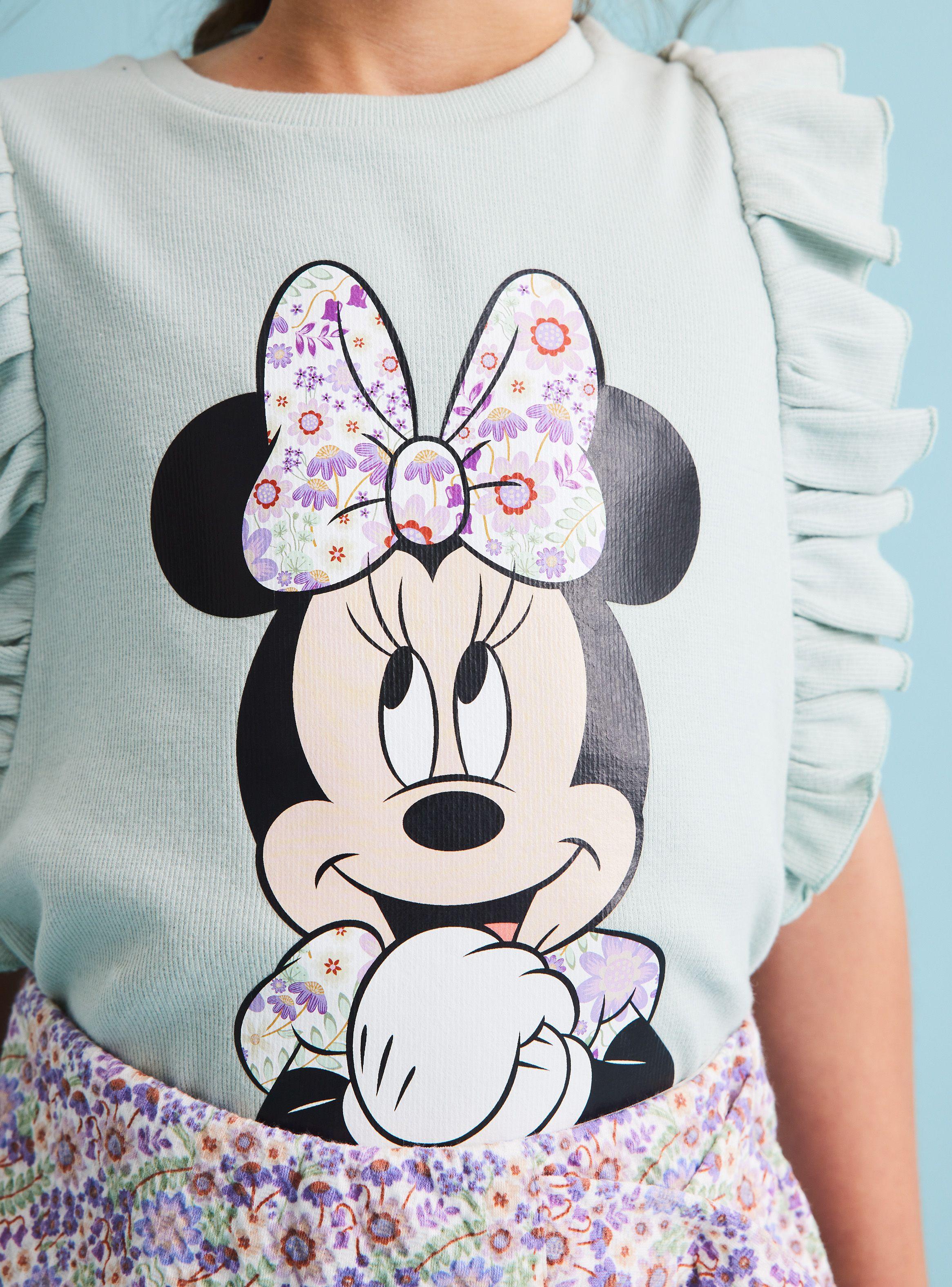 Polera Manga con Vuelos Estampada Minnie Disney-1
