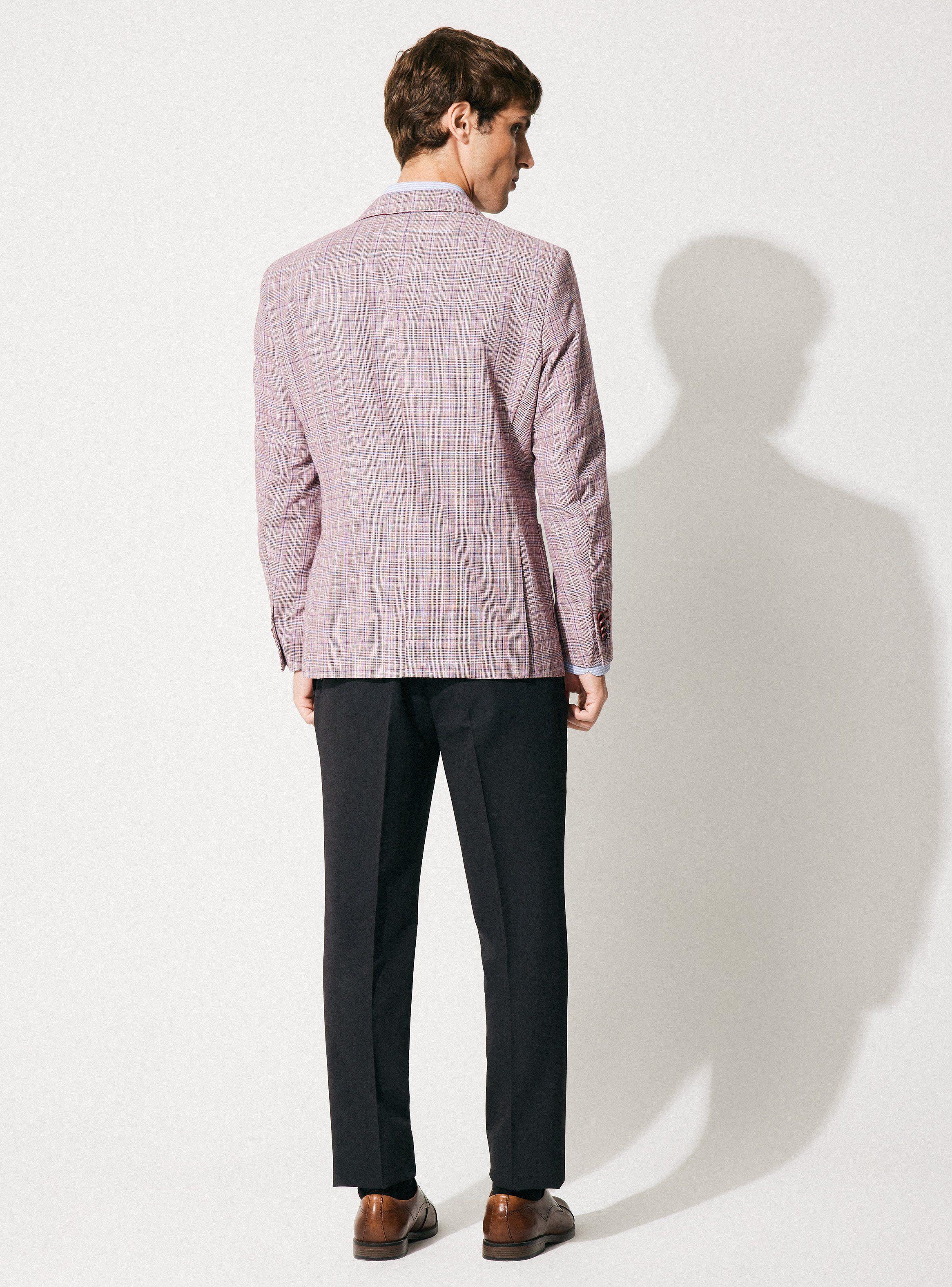 Blazer Vestón Recto Liso Slim Fit-5