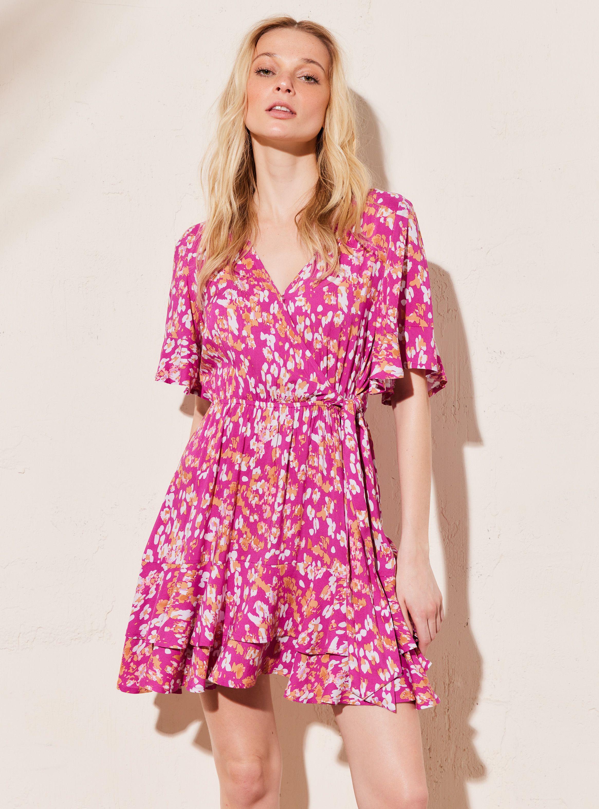 Vestido Colorido Estampado Floral-0